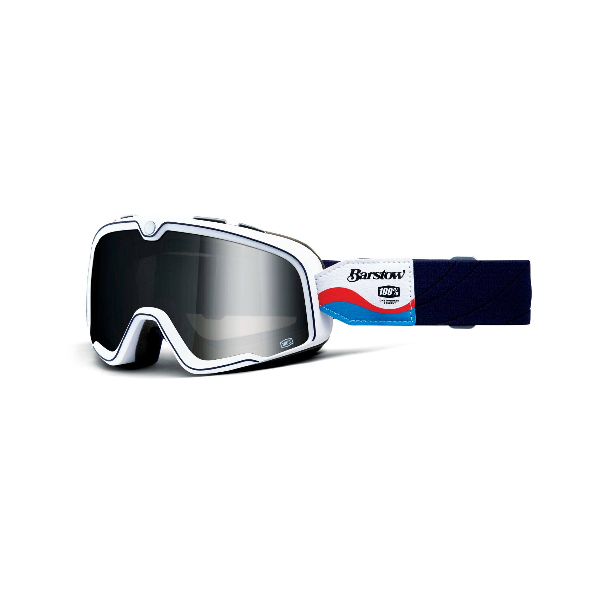 100% Barstow Goggle Lucien / Mirror Silver Lens FREE 1 YEAR Returns, FREE UK Delivery | ThrottleChimp