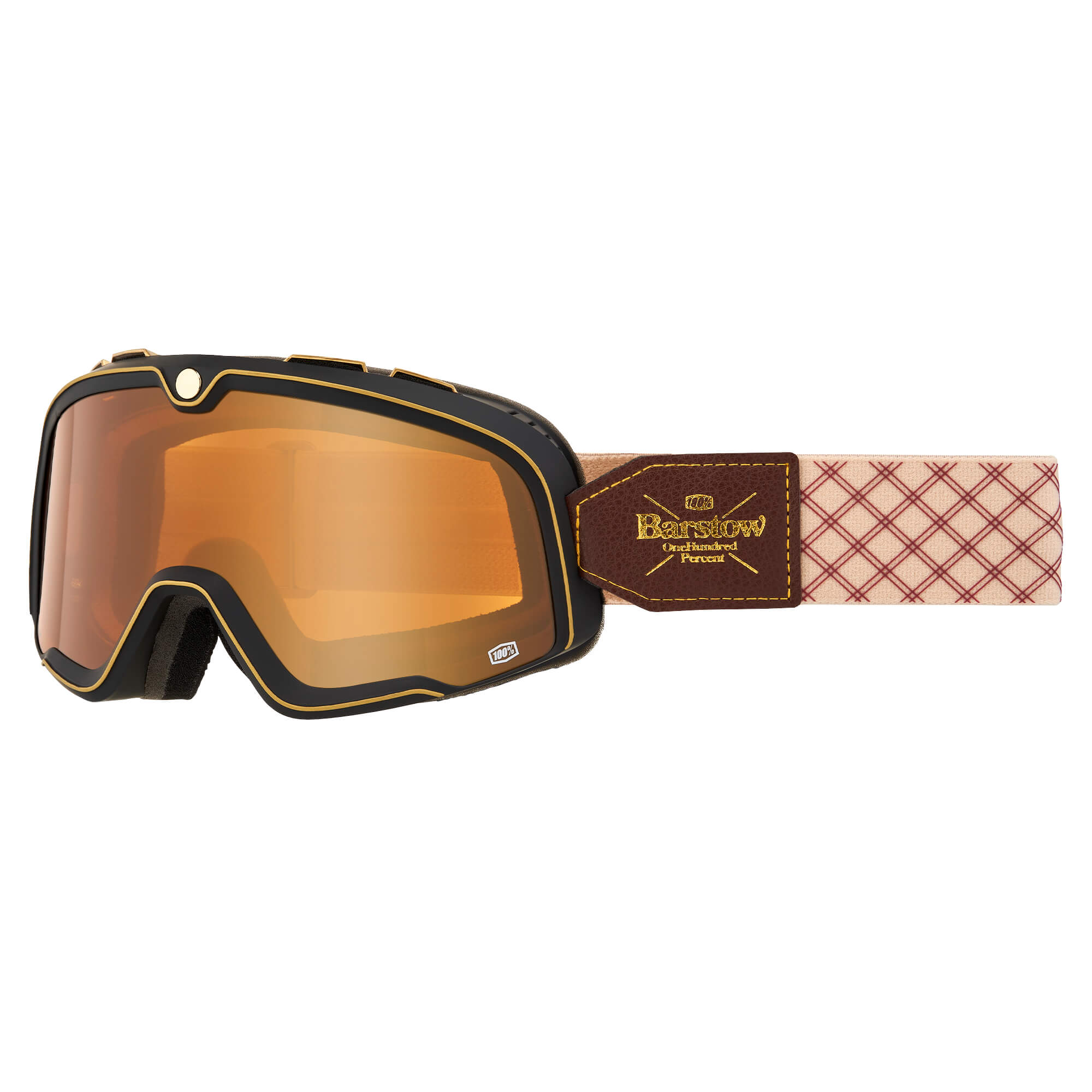 100% Barstow Goggle Solice / Persimmon Lens FREE 1 YEAR Returns, FREE UK Delivery | ThrottleChimp