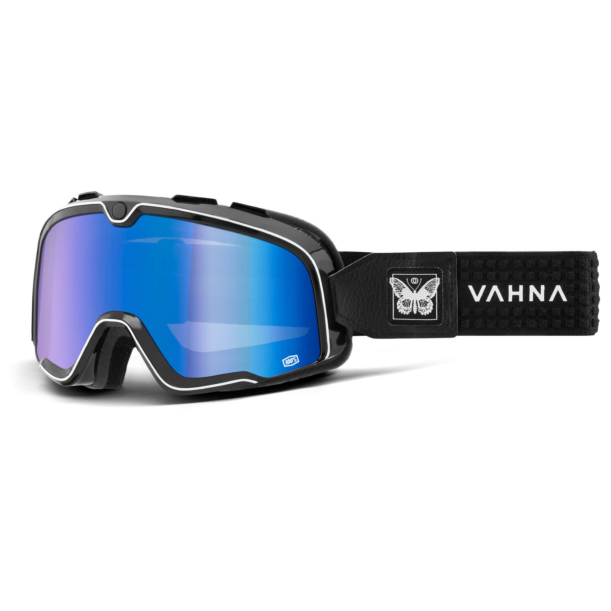 100% Barstow Goggle Vahna / Mirror Blue Lens FREE 1 YEAR Returns, FREE UK Delivery | ThrottleChimp