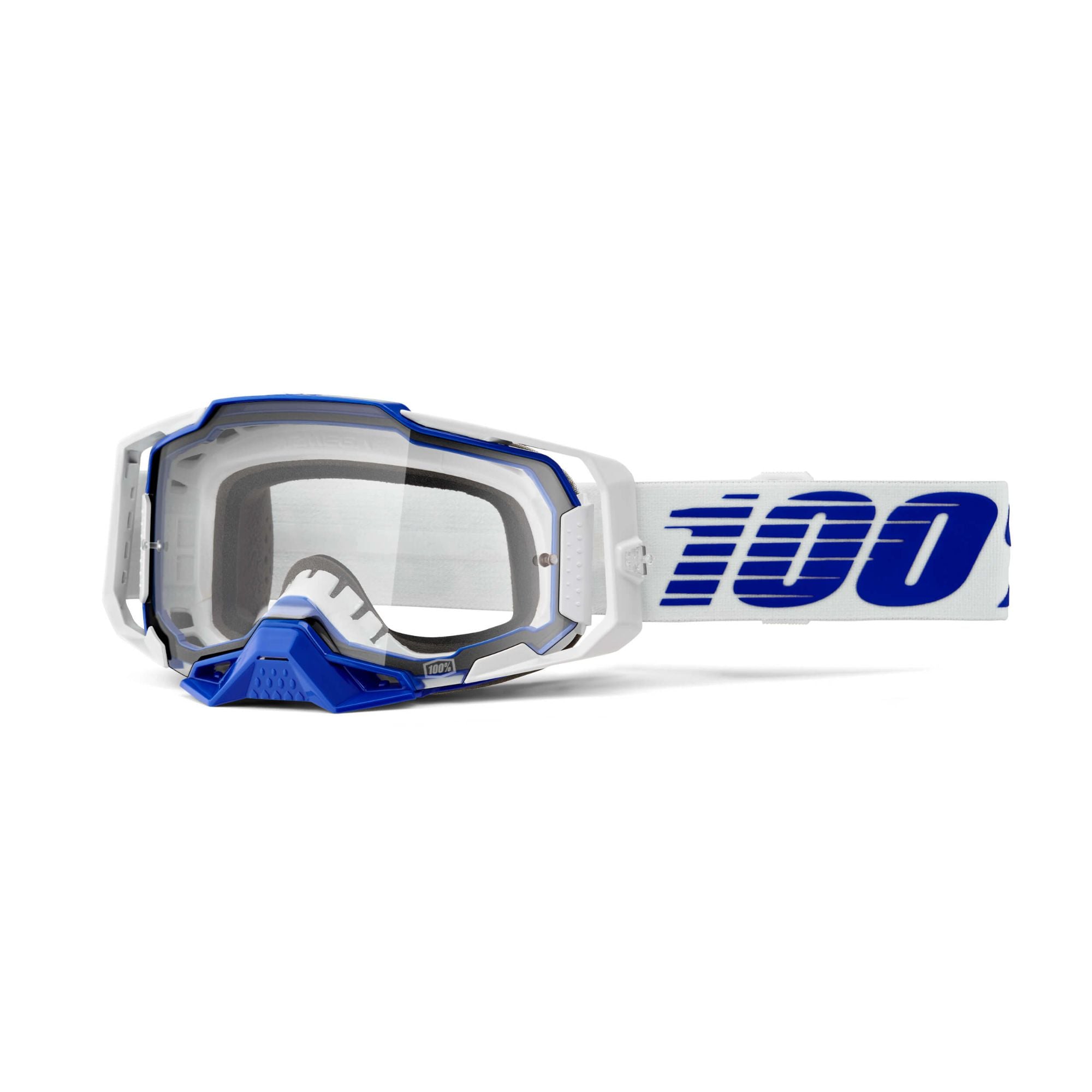 100% Armega Goggles Blue / Clear Lens FREE 1 YEAR Returns, FREE UK Delivery | ThrottleChimp