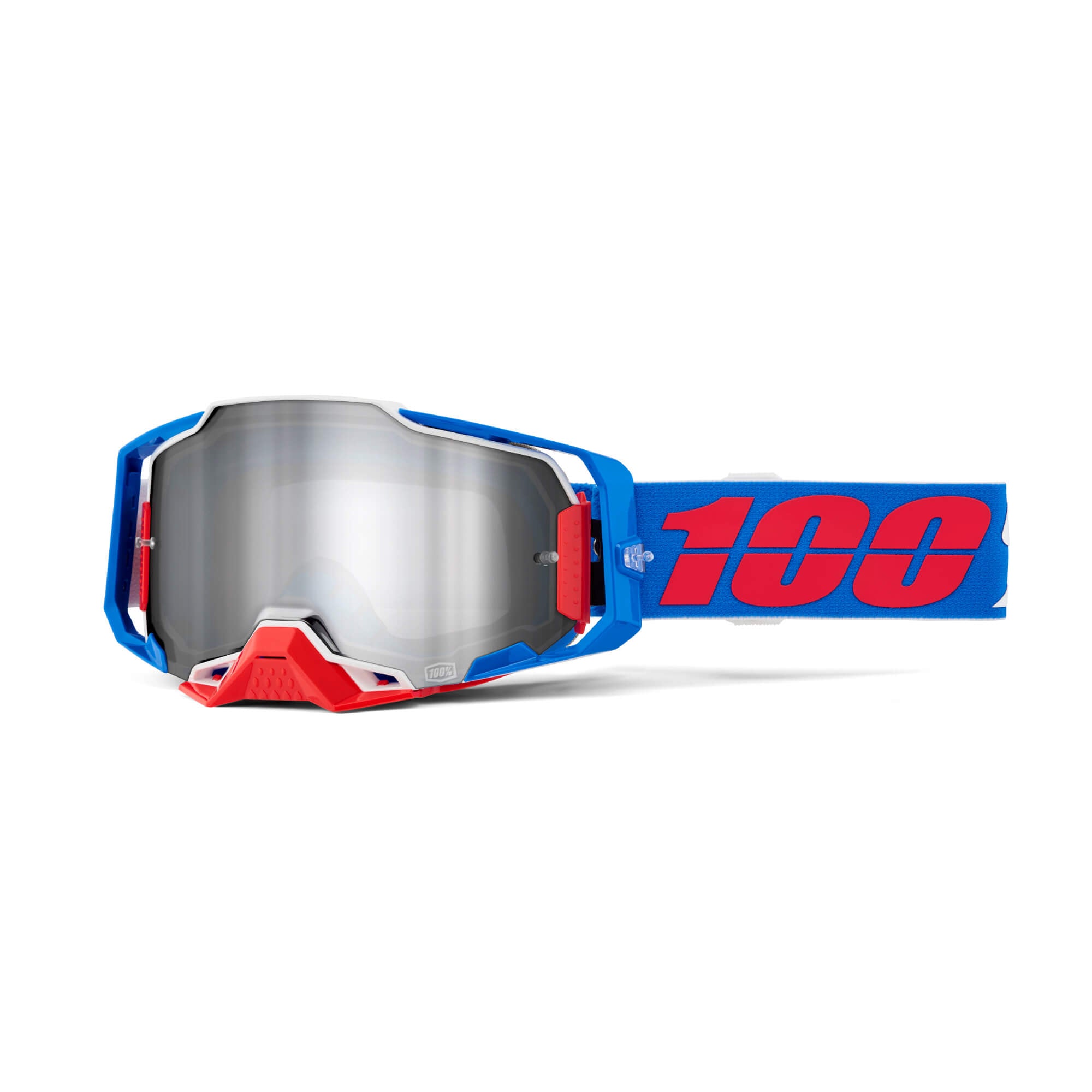 100% Armega Goggles Ironclad / Mirror Silver Lens FREE 1 YEAR Returns, FREE UK Delivery | ThrottleChimp