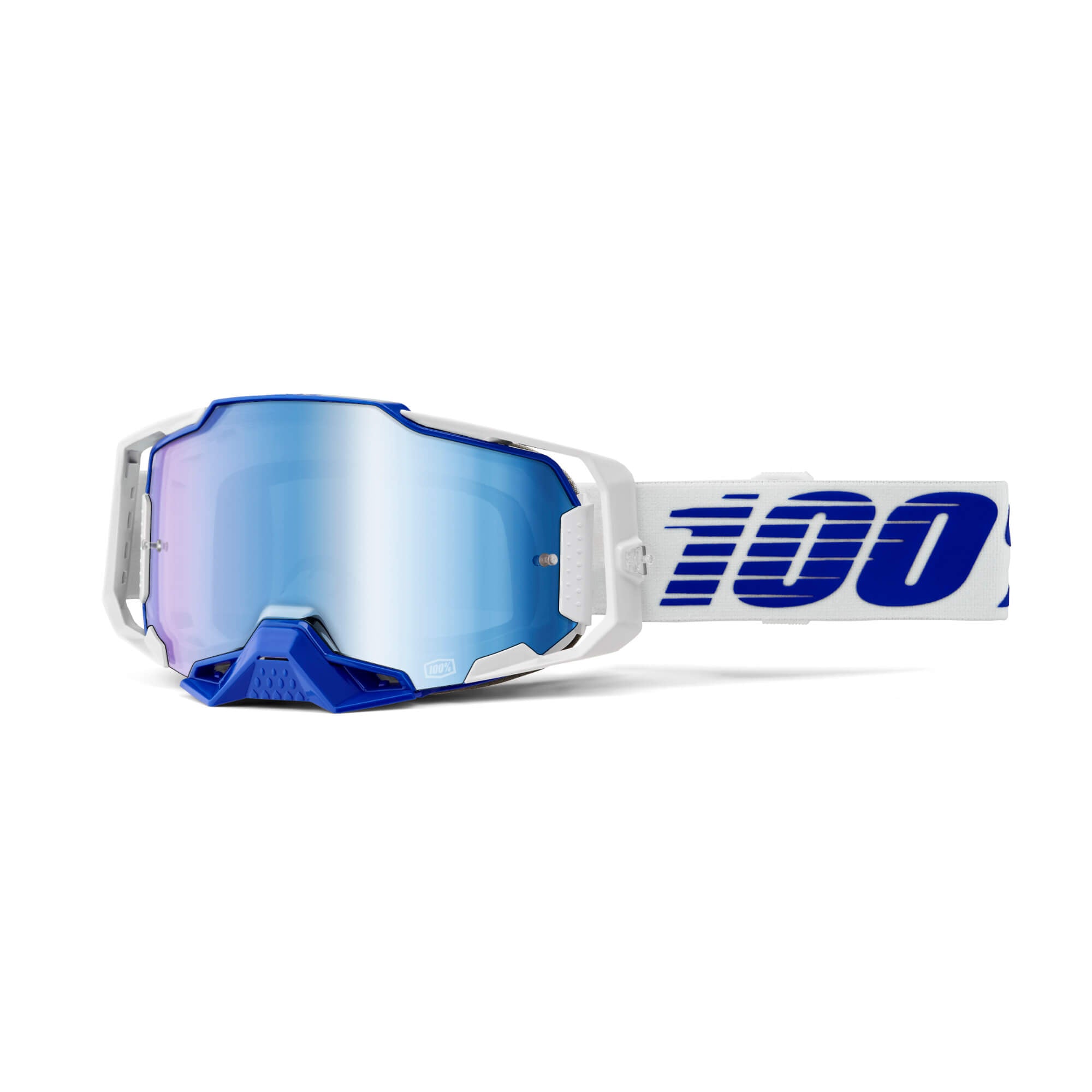 100% Armega Goggles Blue / Mirror Blue Lens FREE 1 YEAR Returns, FREE UK Delivery | ThrottleChimp