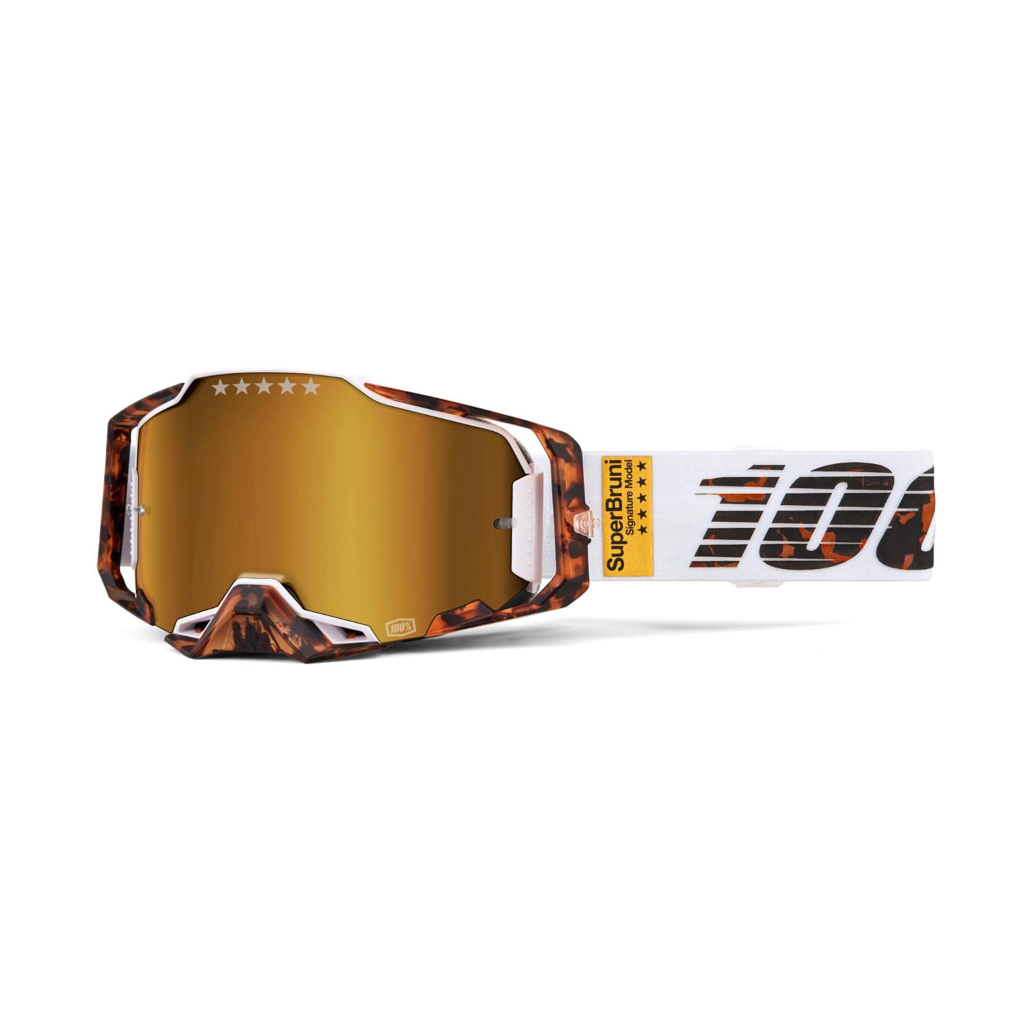 100% Armega Goggles Limited Edition Bruni Special White FREE 1 YEAR Returns, FREE UK Delivery | ThrottleChimp