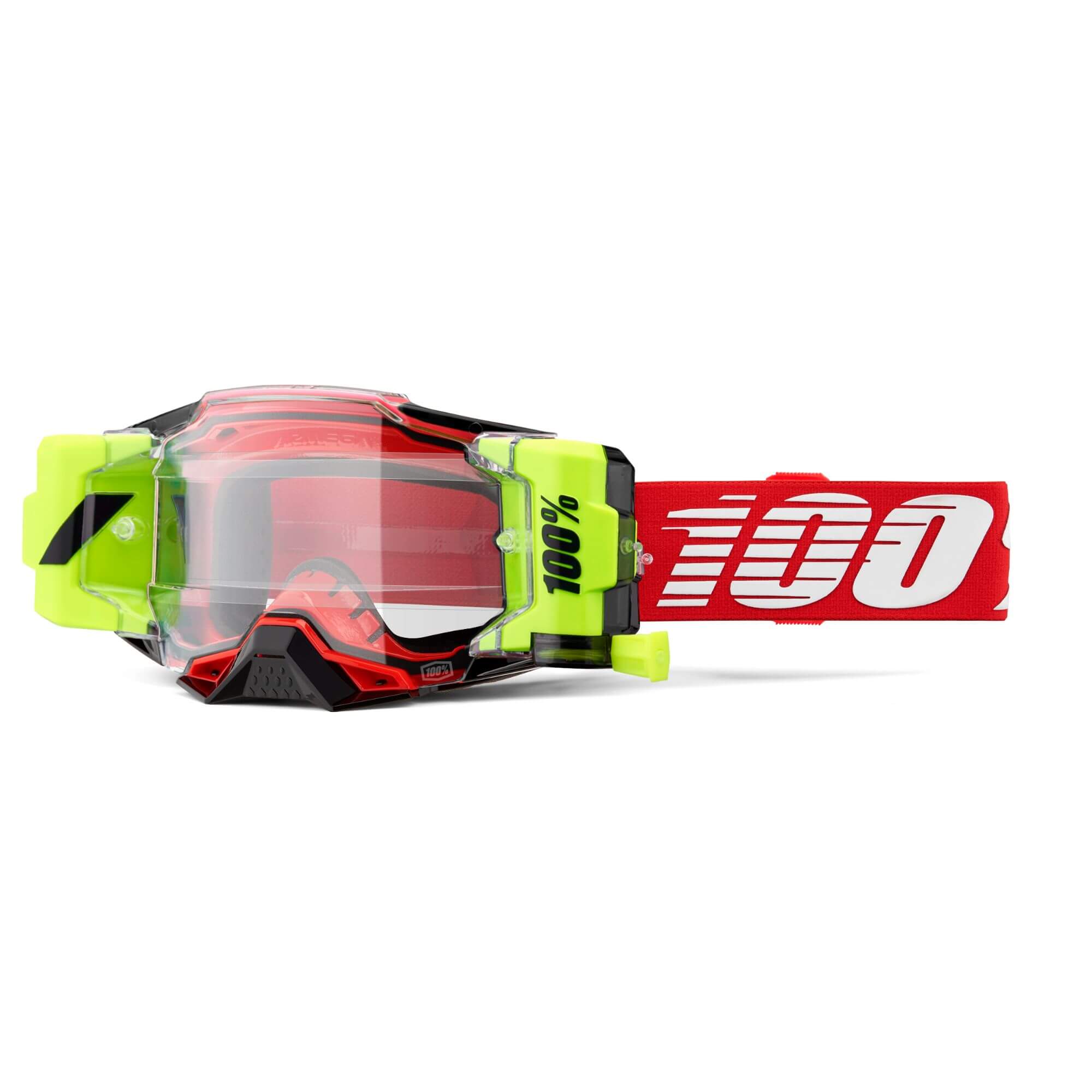 100% Armega Forecast Goggles Red / Clear Lens FREE 1 YEAR Returns, FREE UK Delivery | ThrottleChimp