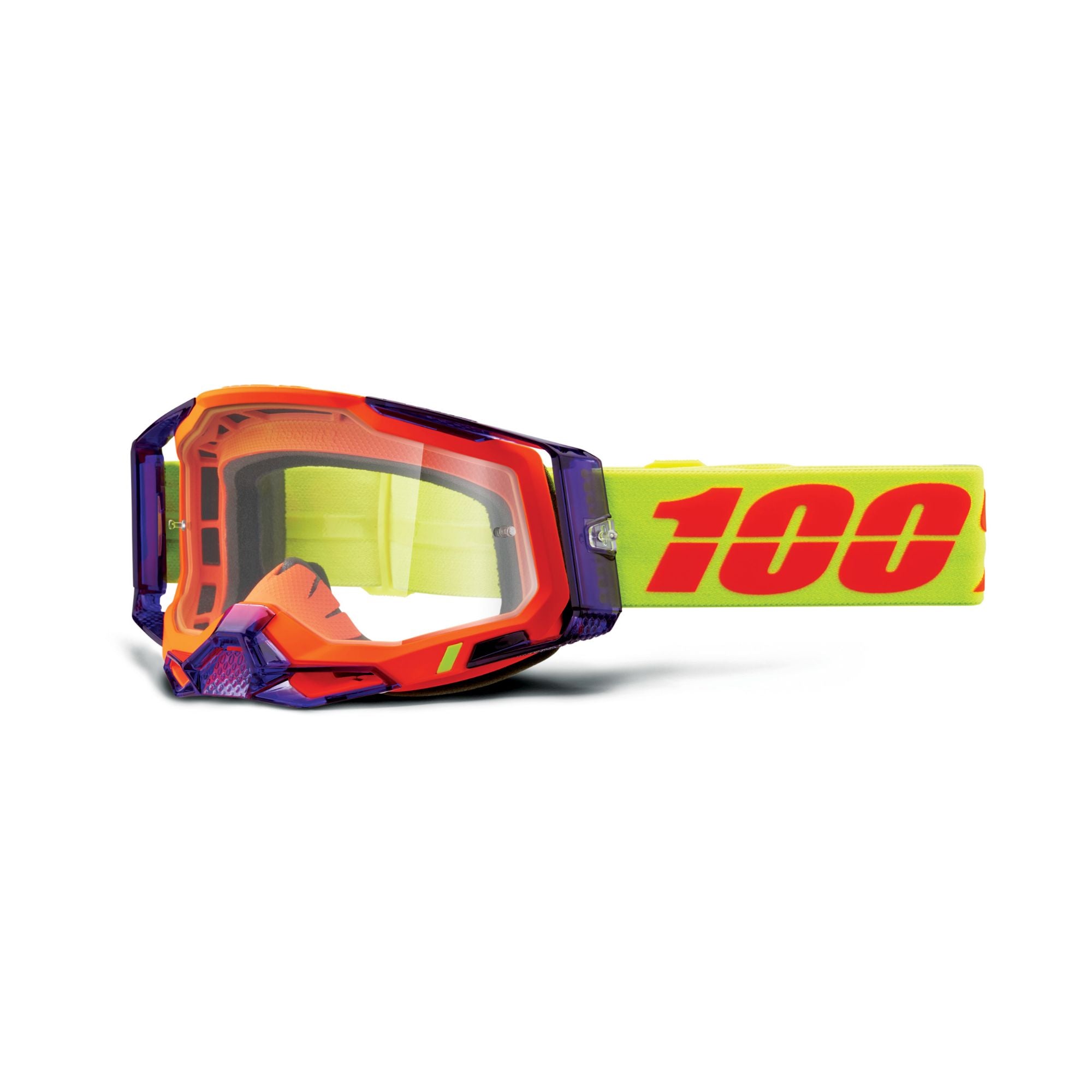 100% Racecraft 2 Goggles Panam / Clear Lens FREE 1 YEAR Returns, FREE UK Delivery | ThrottleChimp