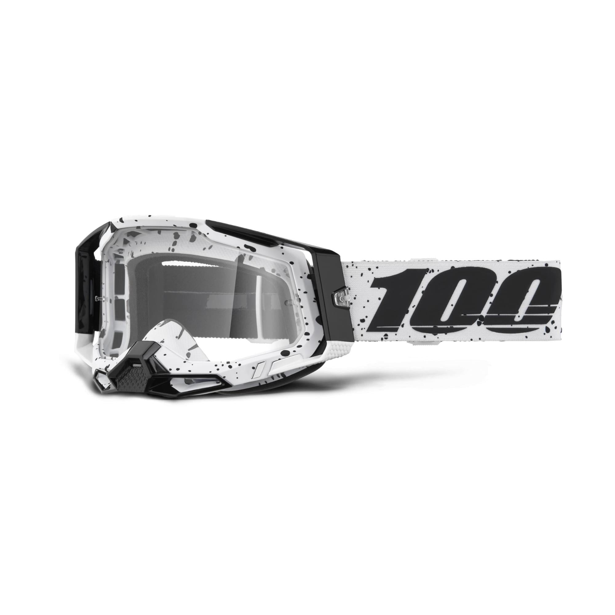 100% Racecraft 2 Goggles Trinity / Clear Lens FREE 1 YEAR Returns, FREE UK Delivery | ThrottleChimp