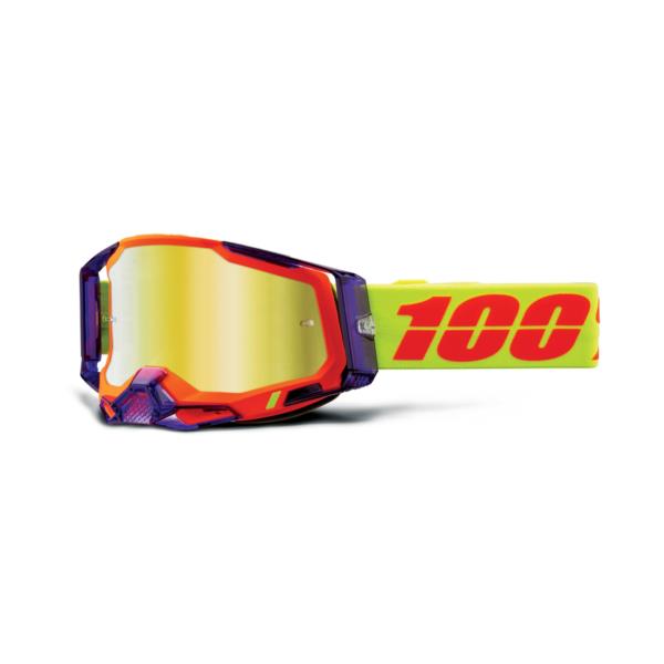 100% Racecraft 2 Goggles Panam / Mirror Gold Lens FREE 1 YEAR Returns, FREE UK Delivery | ThrottleChimp