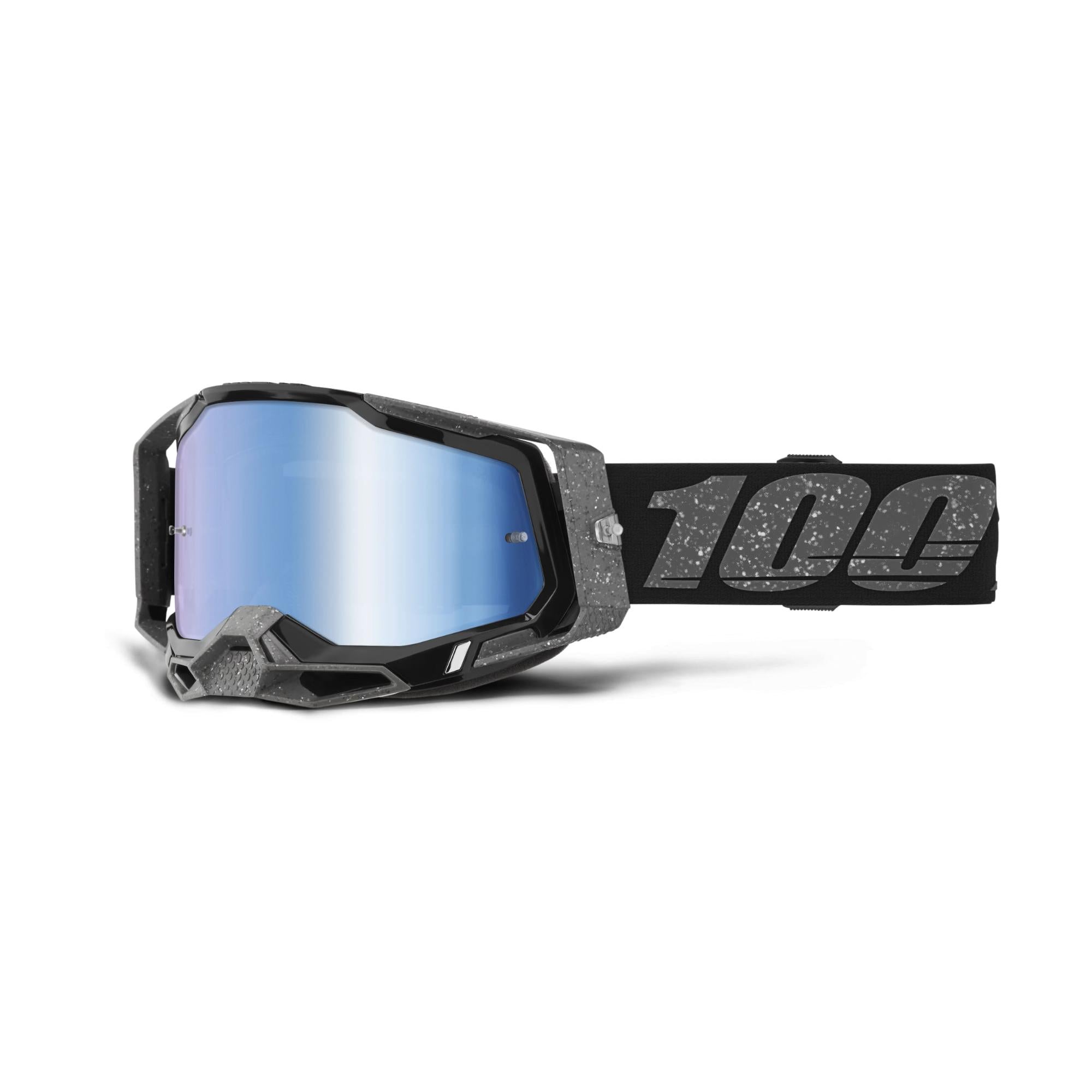 100% Racecraft 2 Goggles Kos / Mirror Blue Lens FREE 1 YEAR Returns, FREE UK Delivery | ThrottleChimp