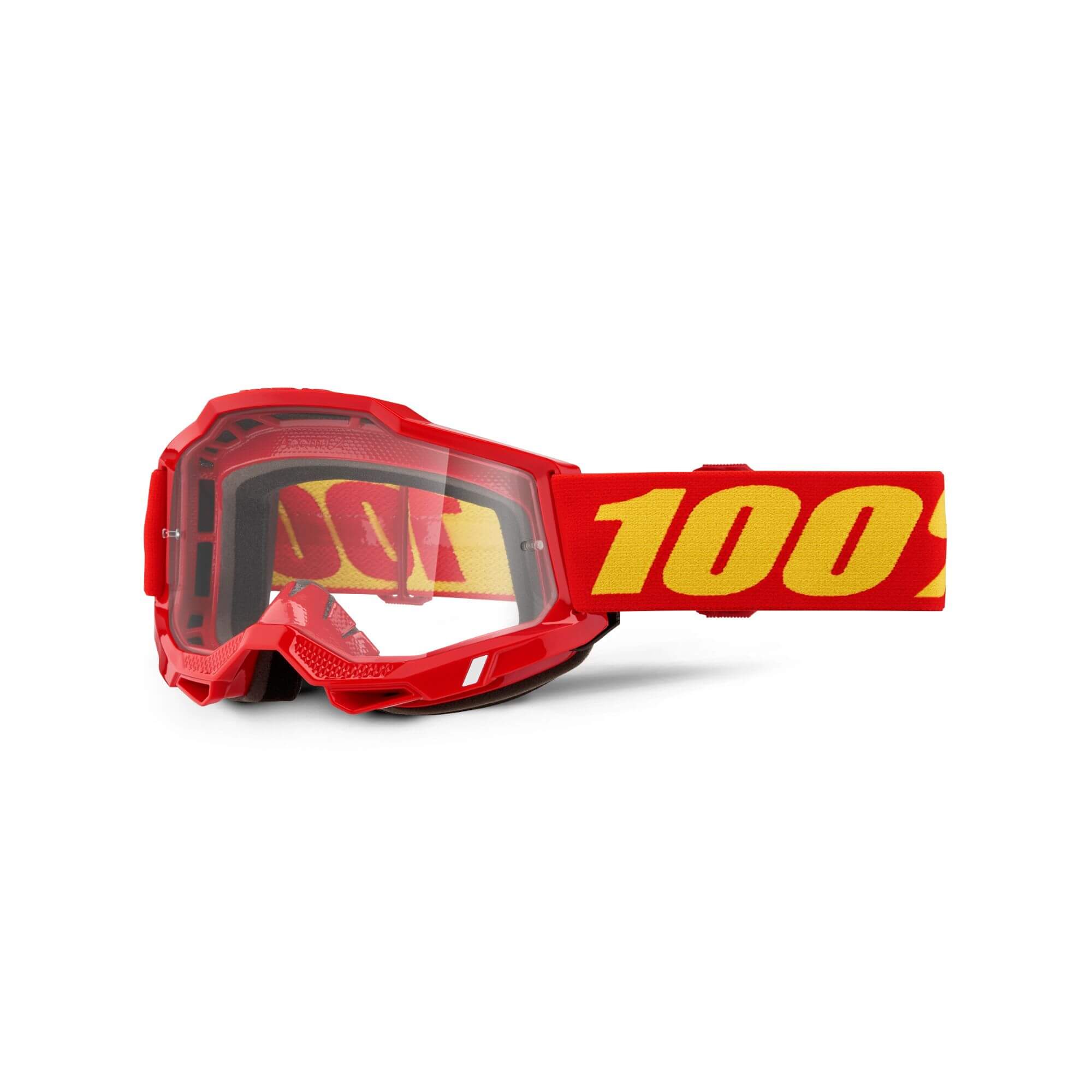 100% Accuri 2 Goggles Red / Clear Lens FREE 1 YEAR Returns, FREE UK Delivery | ThrottleChimp