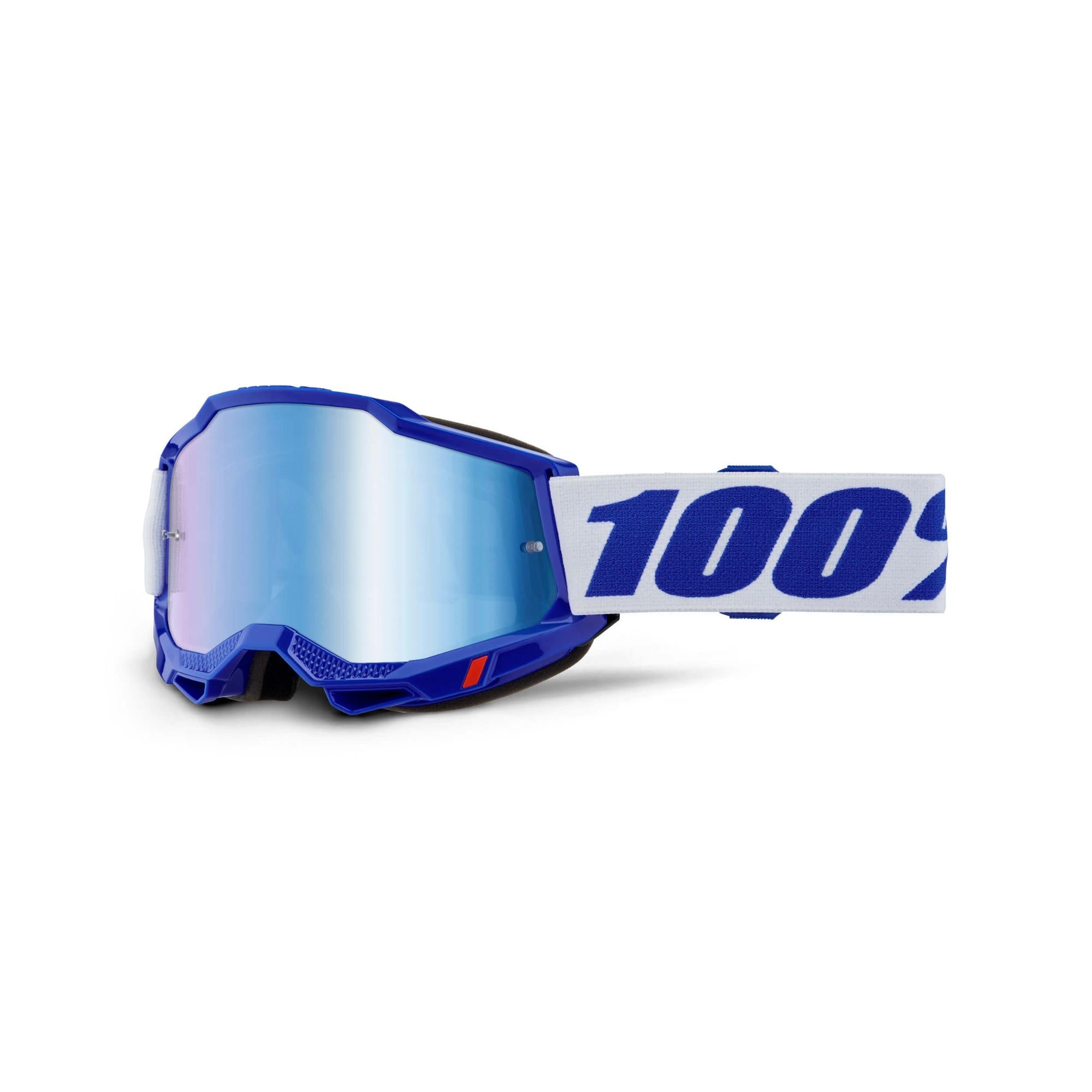 100% Accuri 2 Goggles Blue / Mirror Blue Lens FREE 1 YEAR Returns, FREE UK Delivery | ThrottleChimp