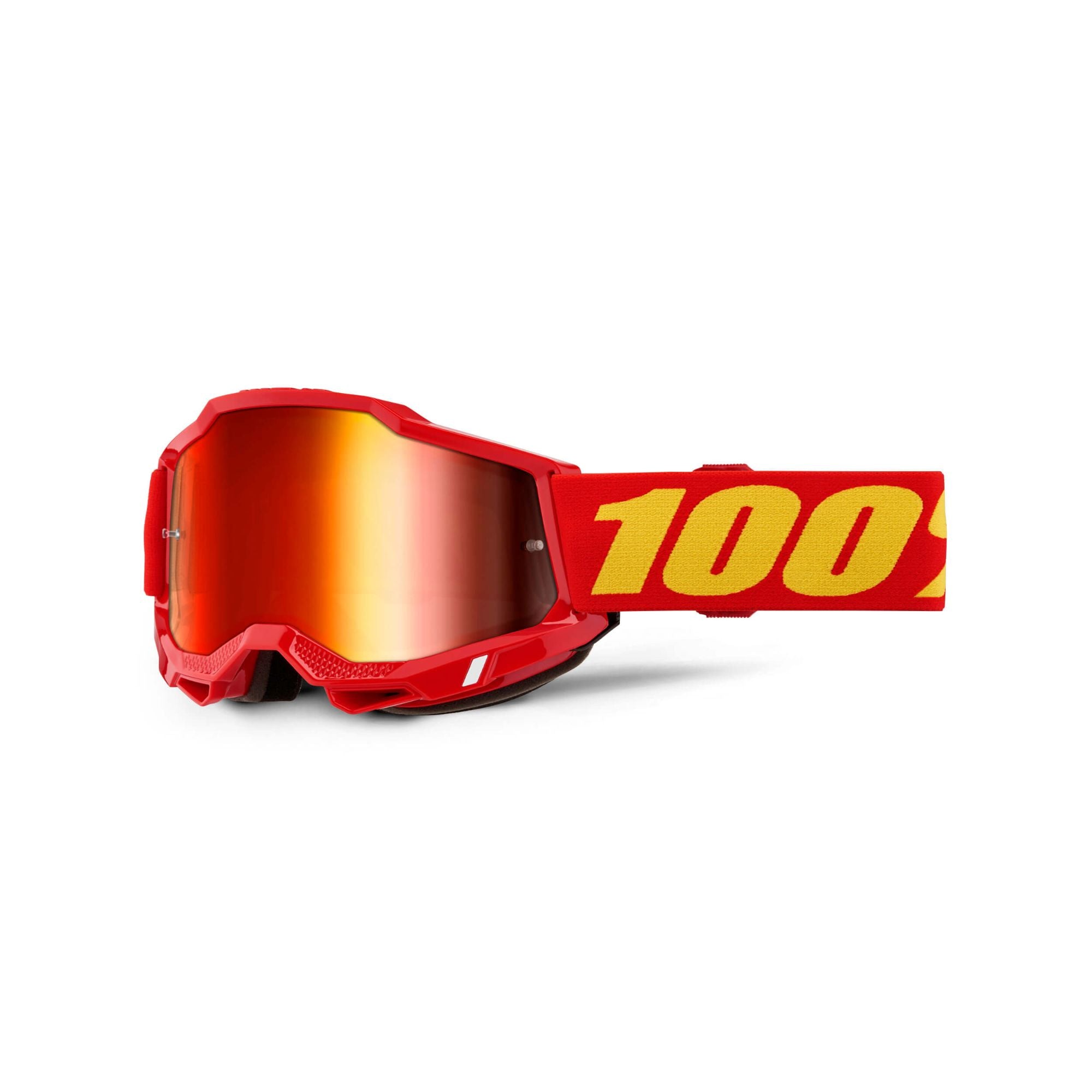 100% Accuri 2 Goggles Red / Mirror Red Lens FREE 1 YEAR Returns, FREE UK Delivery | ThrottleChimp