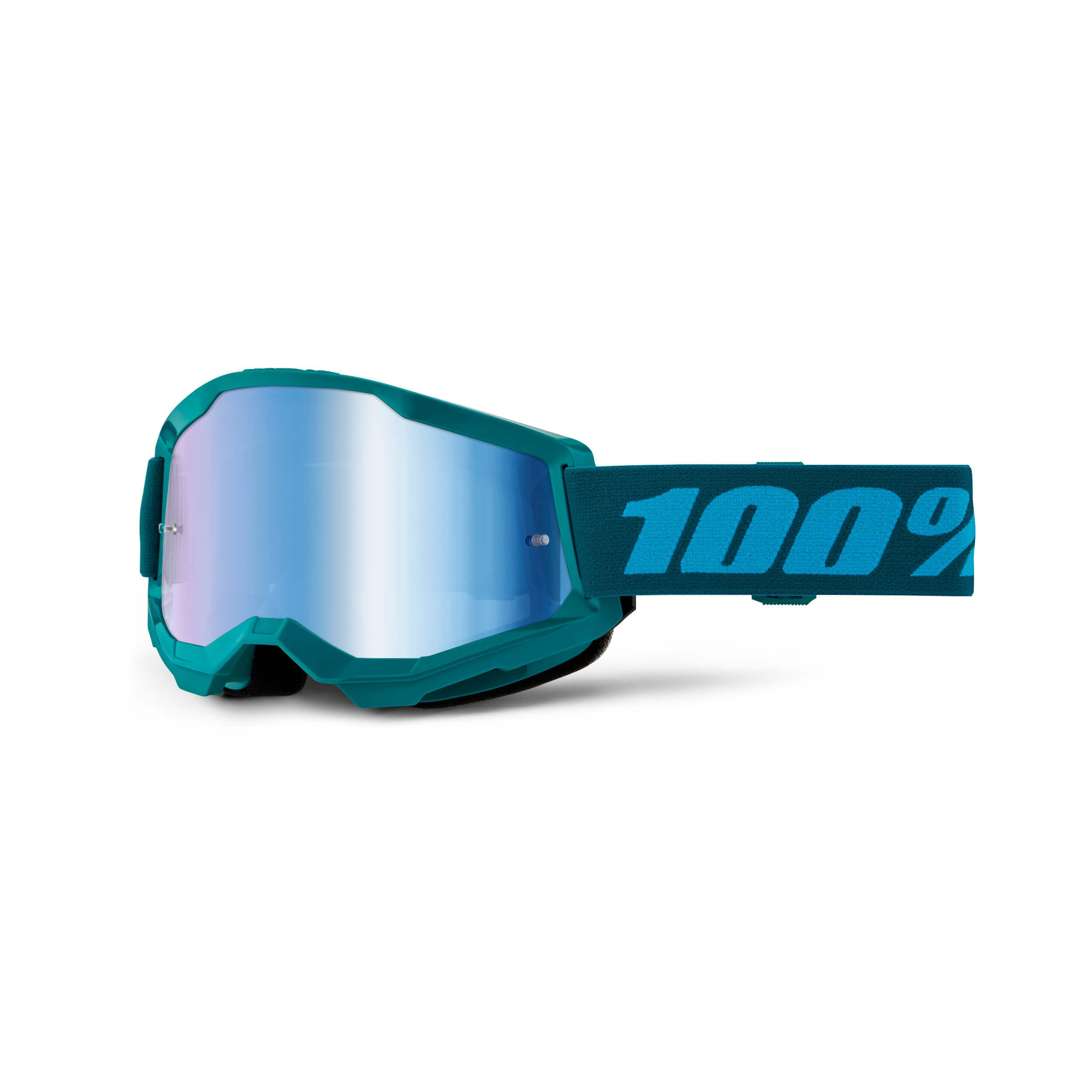 100% Strata 2 Goggles Stone / Blue Mirror Lens FREE 1 YEAR Returns, FREE UK Delivery | ThrottleChimp