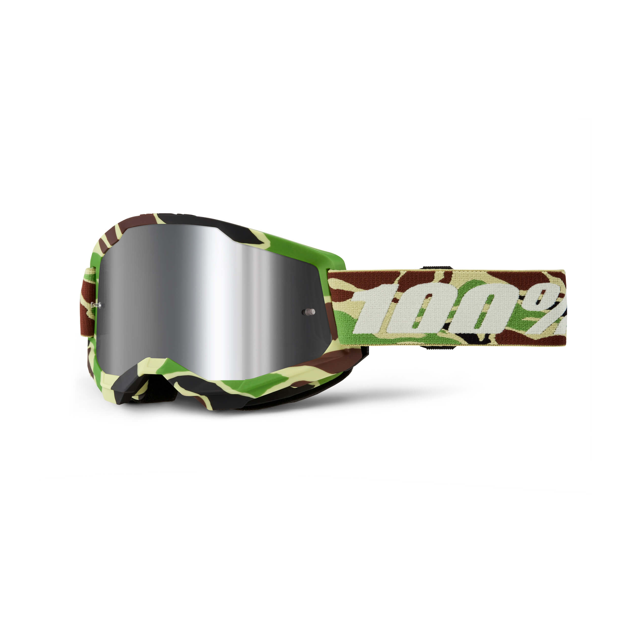 100% Strata 2 Goggles War Camo / Silver Mirror Lens FREE 1 YEAR Returns, FREE UK Delivery | ThrottleChimp