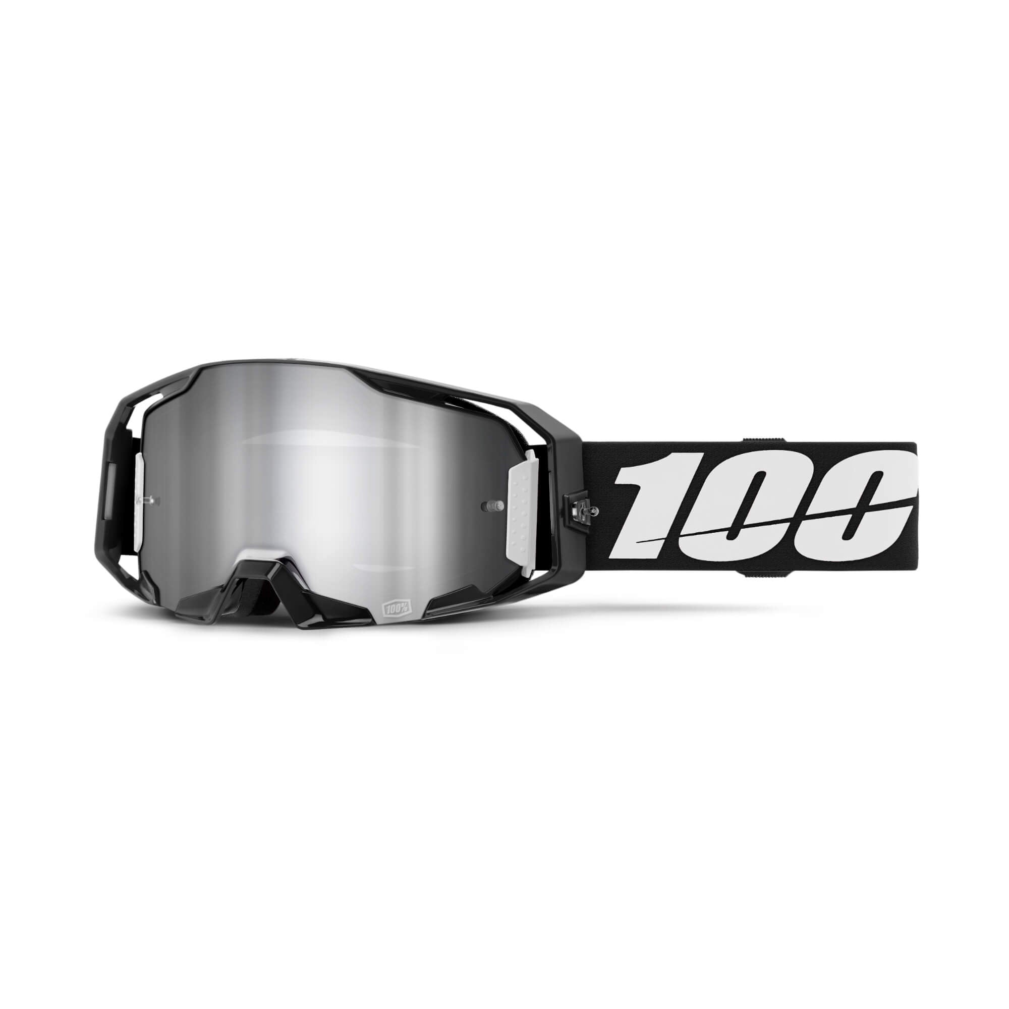 100% ARmatic Goggles Black / Mirror Silver Flash Lens FREE 1 YEAR Returns, FREE UK Delivery | ThrottleChimp