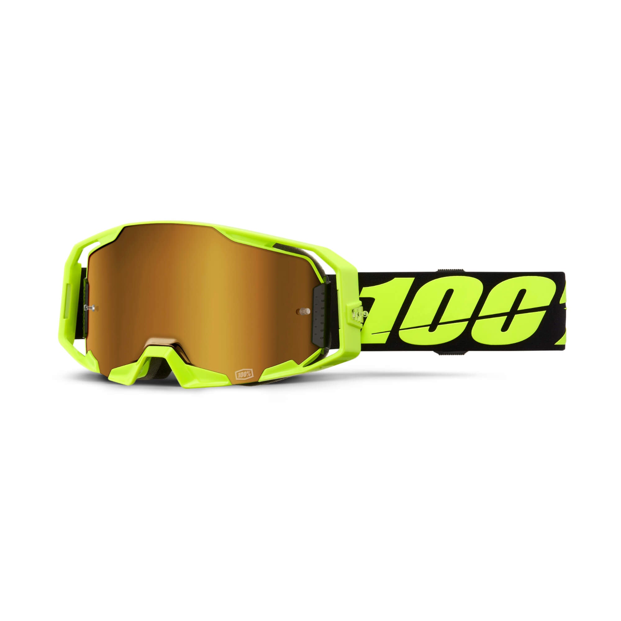 100% ARmatic Goggles Neon Yellow / Mirror True Gold Lens FREE 1 YEAR Returns, FREE UK Delivery | ThrottleChimp