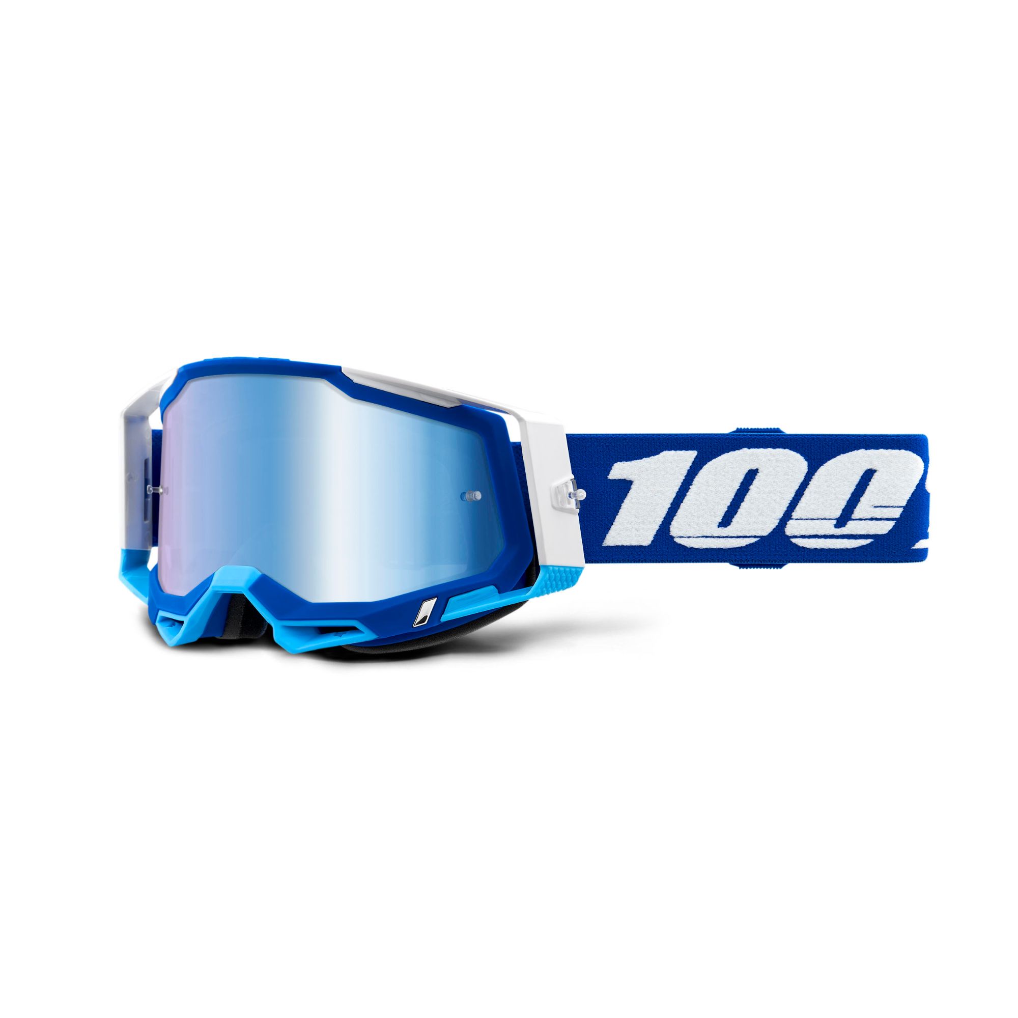 100% Racecraft 2 Goggles Blue / Blue Mirror Lens FREE 1 YEAR Returns, FREE UK Delivery | ThrottleChimp