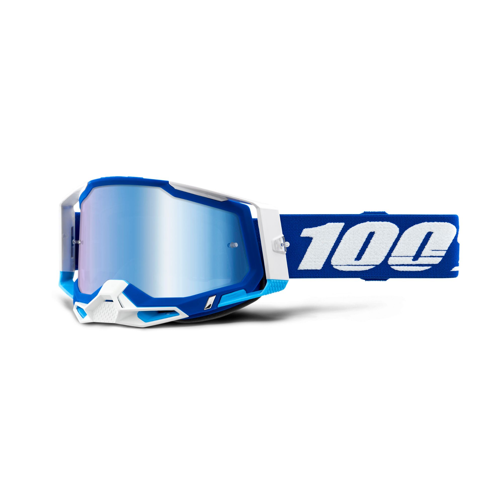 100% Racecraft 2 Goggles Blue / Blue Mirror Lens FREE 1 YEAR Returns, FREE UK Delivery | ThrottleChimp