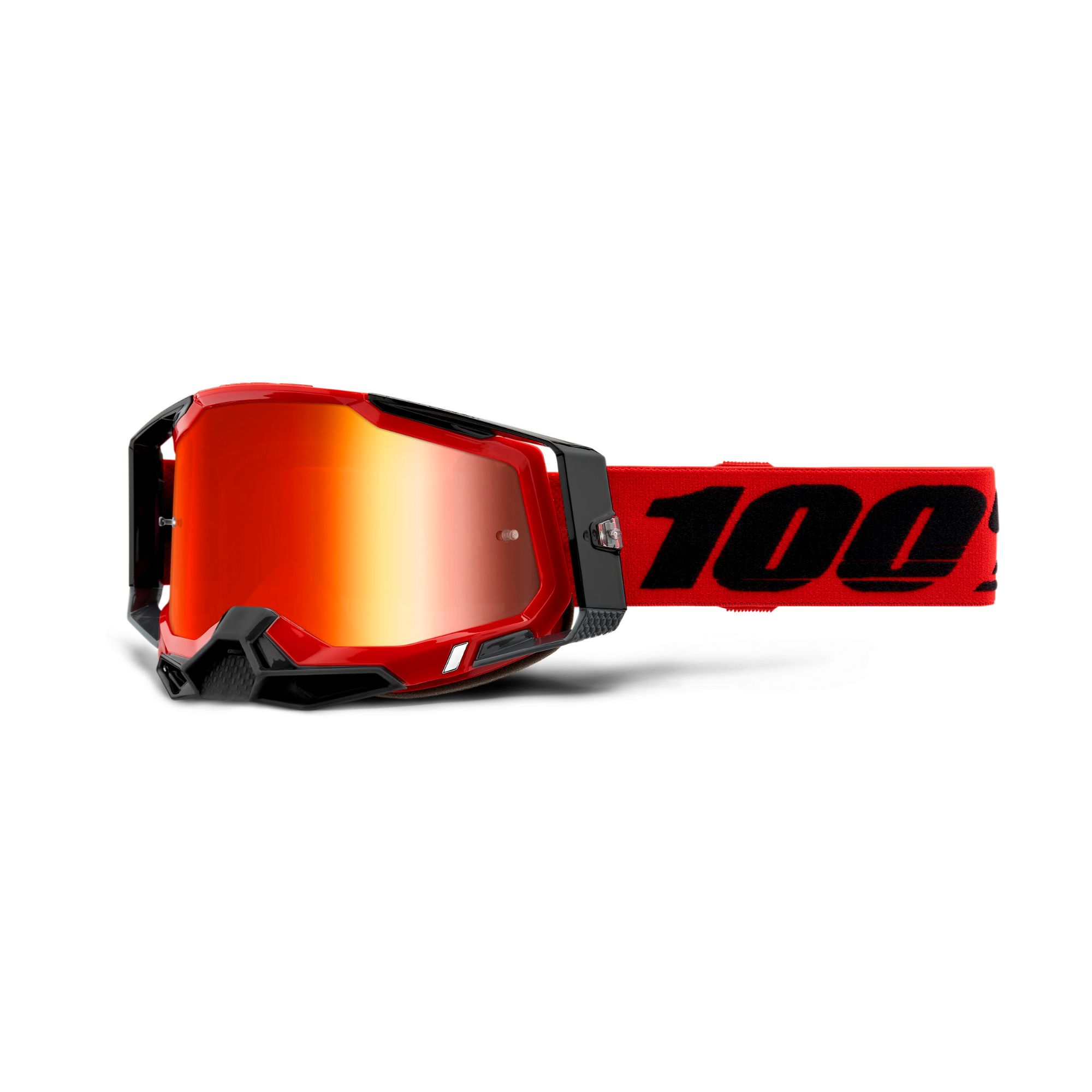 100% Racecraft 2 Goggles Red / Red Mirror Lens FREE 1 YEAR Returns, FREE UK Delivery | ThrottleChimp