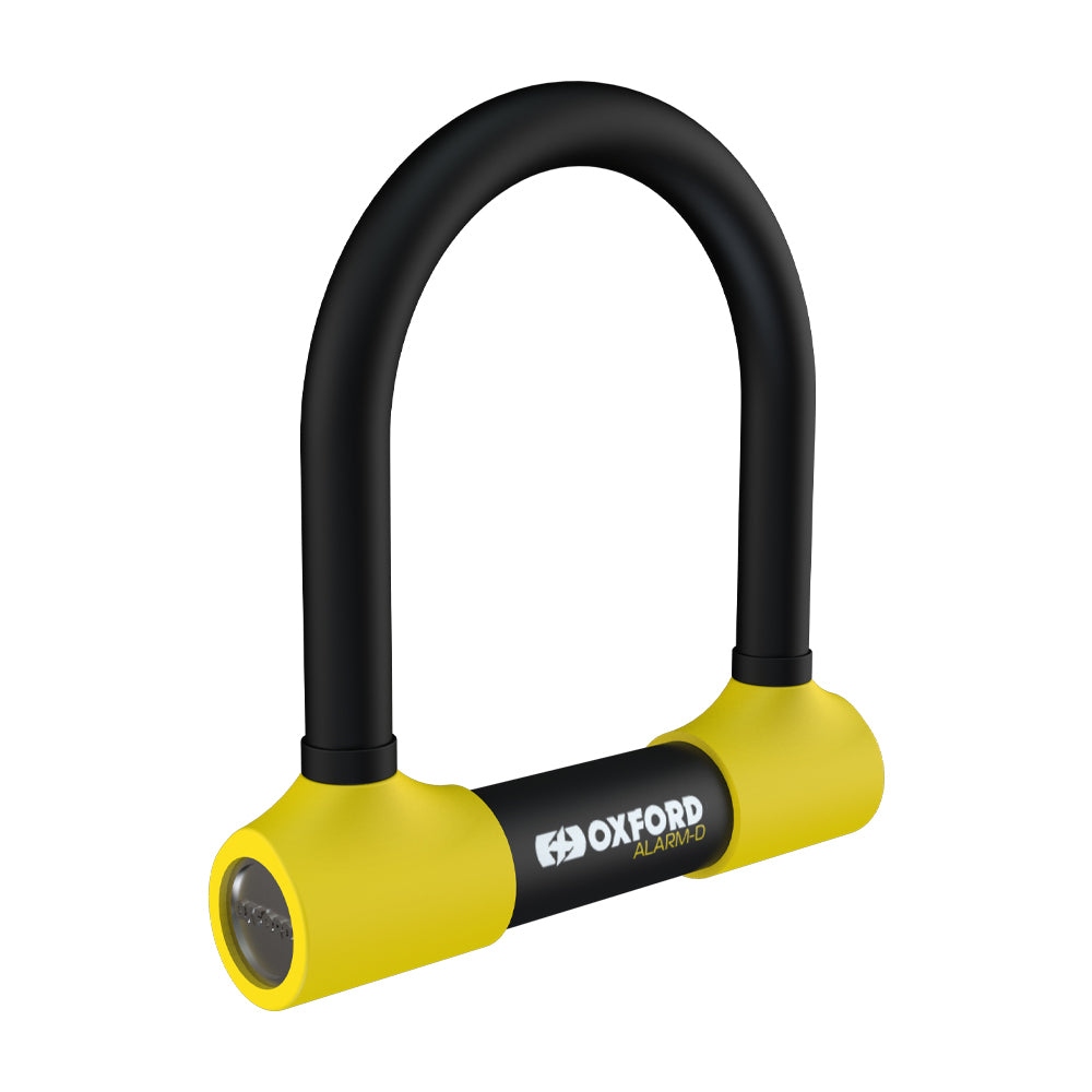 Oxford Alarm-D Security Disc Lock Black / Yellow - 200mm x 196mm x 16mm FREE 1 YEAR Returns, FREE UK Delivery | ThrottleChimp