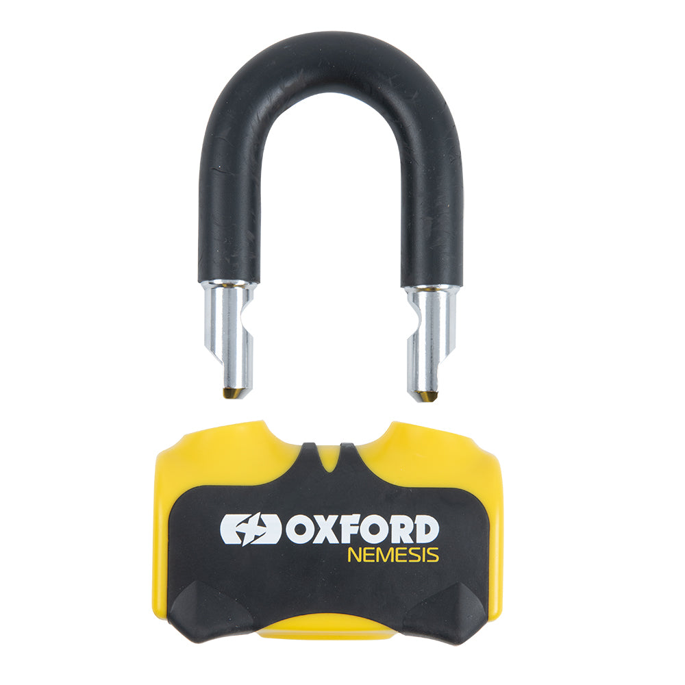 Oxford Nemesis Disc Lock Yellow / Black - 16mm (Image 2) - ThrottleChimp