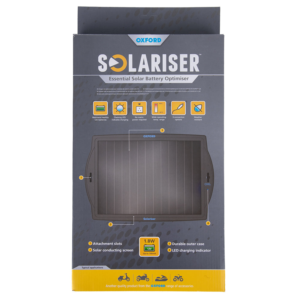 Oxford Solariser Essential Solar Battery Charger (Image 3) - ThrottleChimp