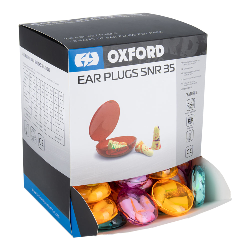 Oxford Ear Plugs SNR35 - Packs Of 100 - ThrottleChimp