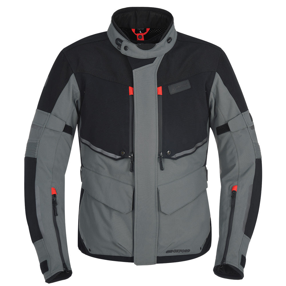 Oxford Mondial Advanced Textile Jacket Tech Grey (Image 3) - ThrottleChimp