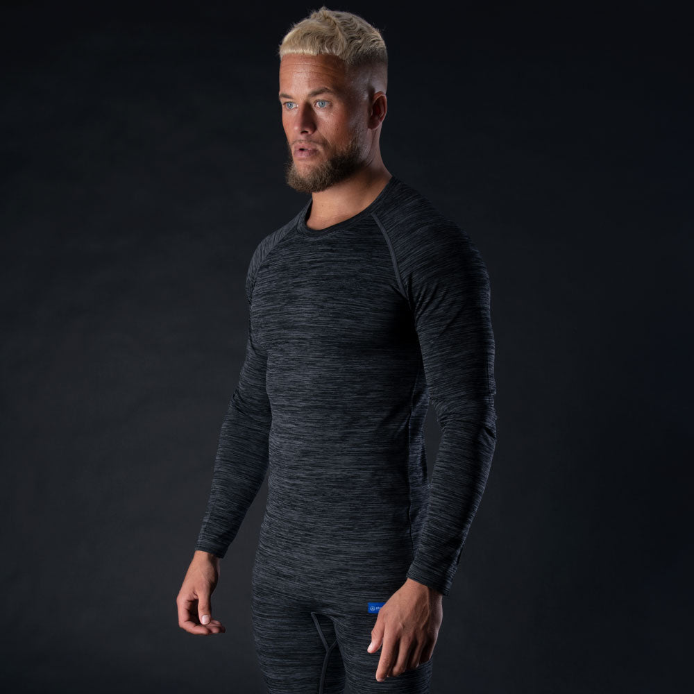 Oxford Advanced Base Layer Top Charcoal Marl FREE 1 YEAR Returns, FREE UK Delivery | ThrottleChimp