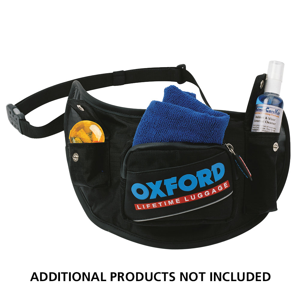 Oxford Retro Waist / Bum Bag Black (Image 3) - ThrottleChimp