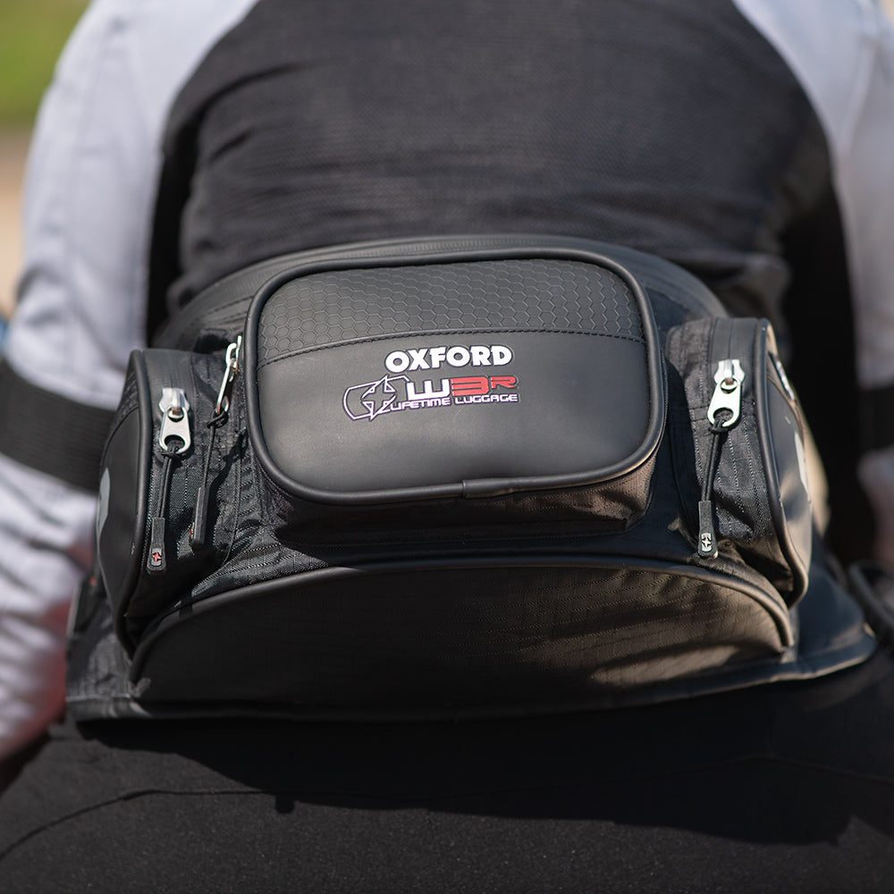 Oxford XW3R Waist Bag Black - 3 Litres FREE 1 YEAR Returns, FREE UK Delivery | ThrottleChimp