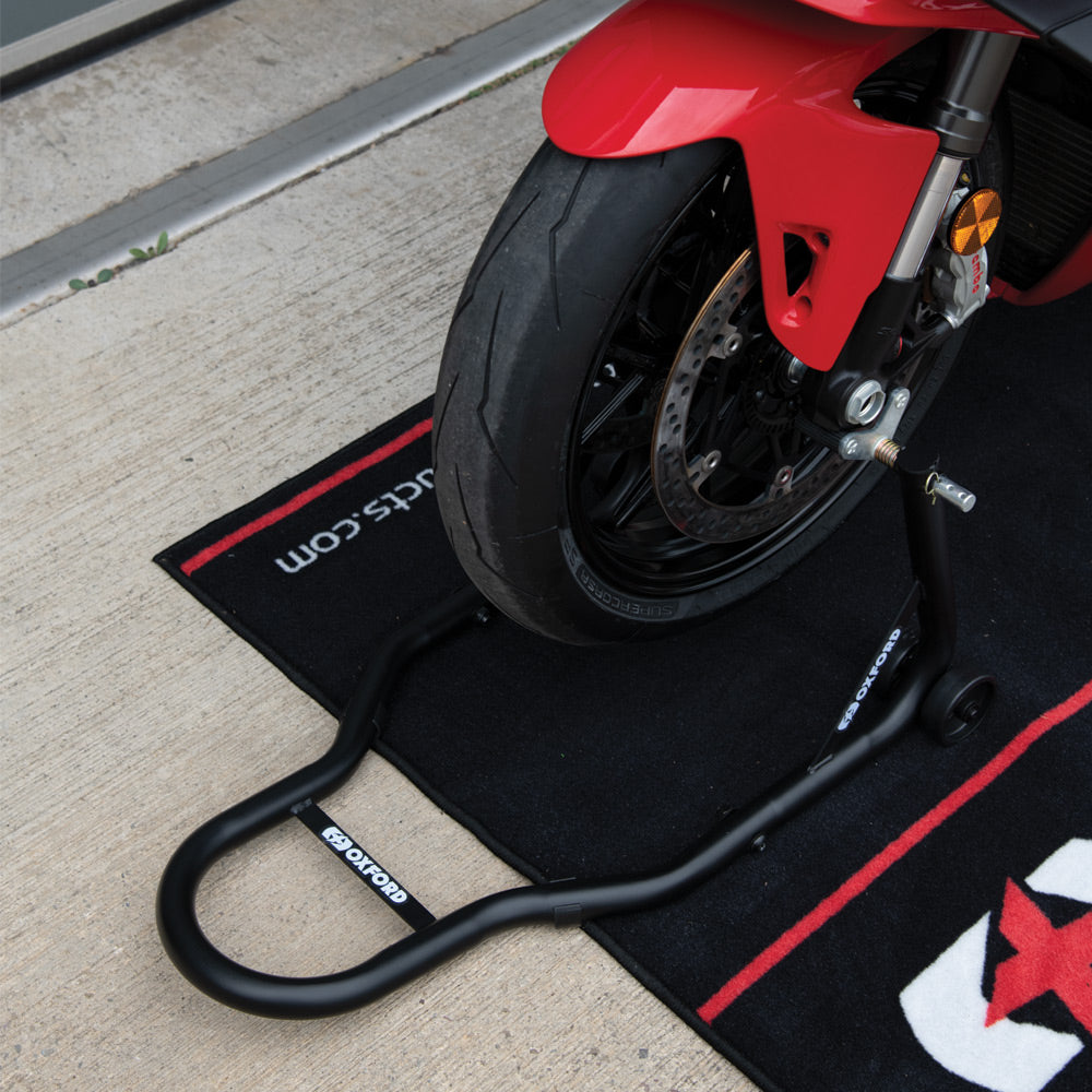 Oxford Front Paddock Stand Black (Image 12) - ThrottleChimp