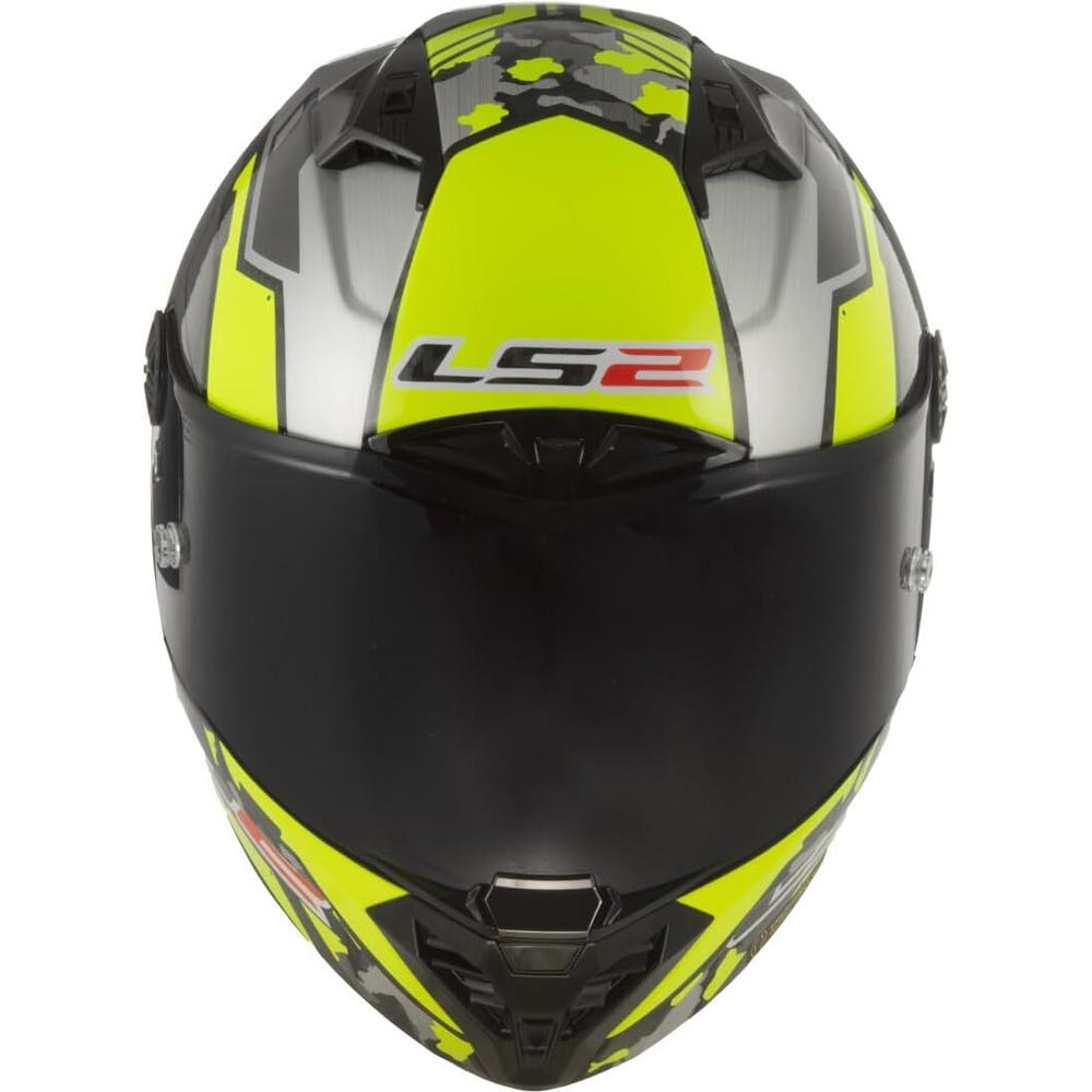 LS2 FF805 Thunder Carbon ECE 22.06 Full Face Helmet Space Hi-Viz Yellow / Grey FREE 1 YEAR Returns, FREE UK Delivery | ThrottleChimp