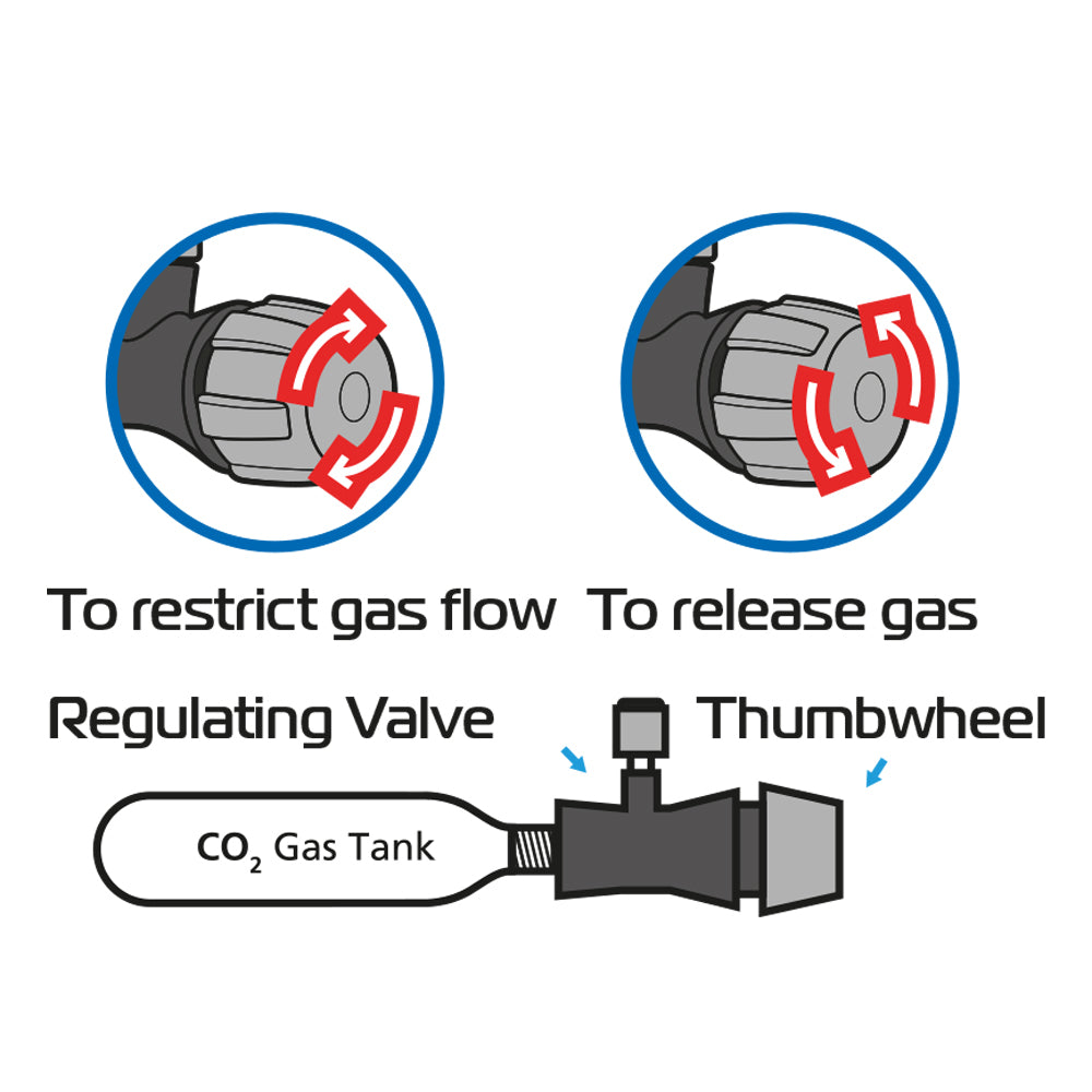 Oxford CO2 Tyre Inflator Kit (Image 4) - ThrottleChimp