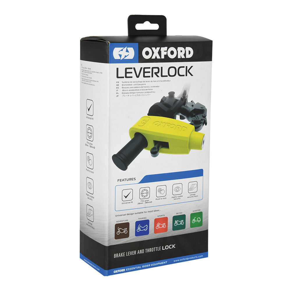 Oxford Lever Lock Yellow FREE 1 YEAR Returns, FREE UK Delivery | ThrottleChimp