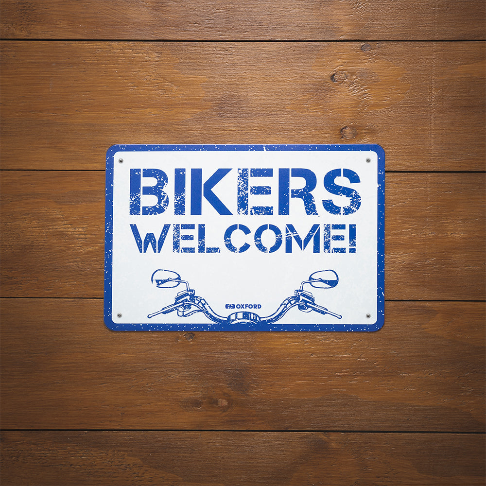 Oxford Welcome Garage Metal Sign - 30cm x 20cm x 0.25mm (Image 2) - ThrottleChimp