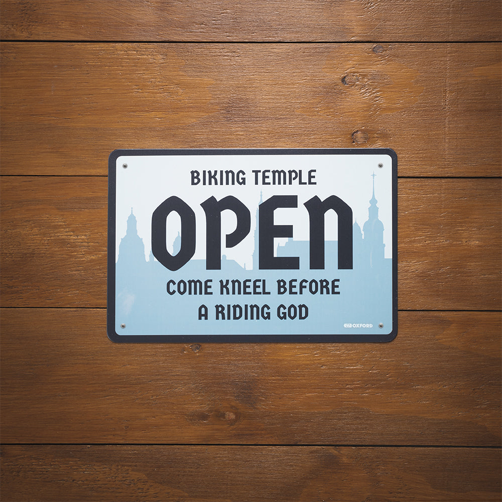 Oxford Temple Garage Metal Sign - 30cm x 20cm x 0.25mm (Image 2) - ThrottleChimp