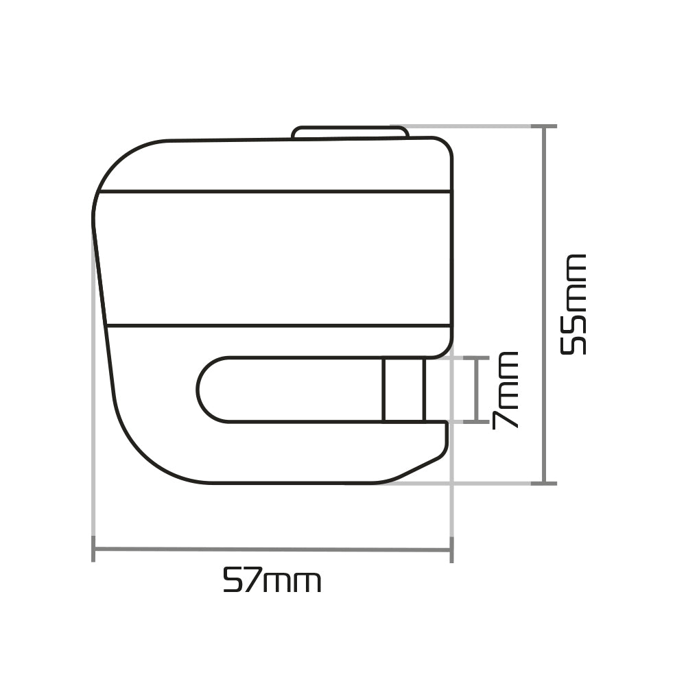 Oxford Micro XA5 Alarm Disc Lock Black / Black FREE 1 YEAR Returns, FREE UK Delivery | ThrottleChimp