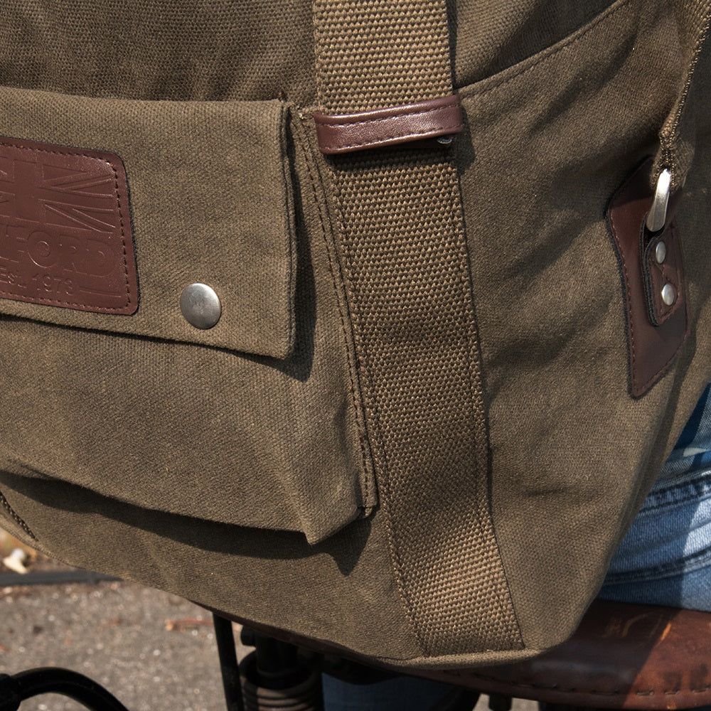 Oxford Heritage Backpack Khaki - 30 Litres FREE 1 YEAR Returns, FREE UK Delivery | ThrottleChimp