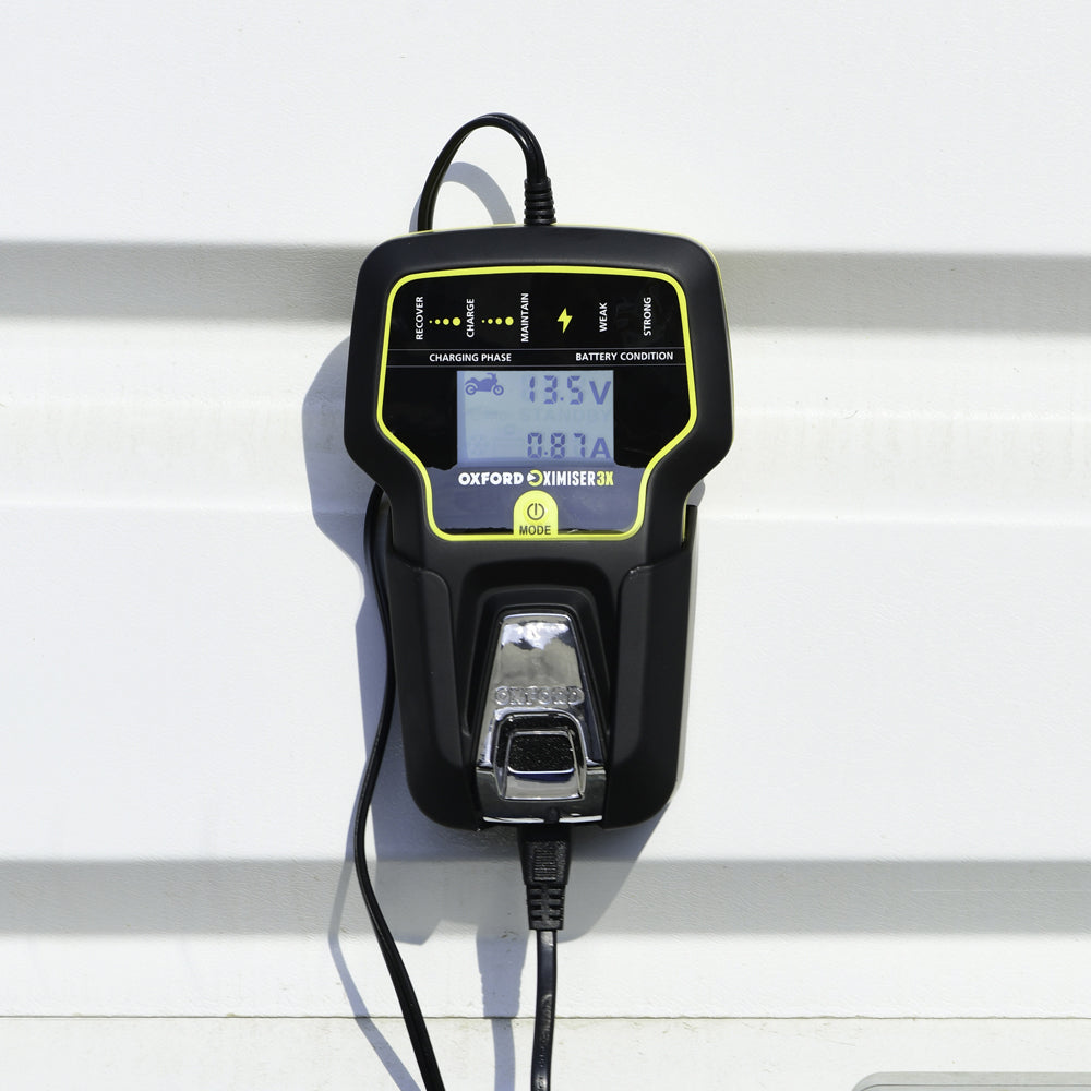 Oxford Oximiser 3X Advanced Battery Management System Black / Yellow - EU Plug FREE 1 YEAR Returns, FREE UK Delivery | ThrottleChimp