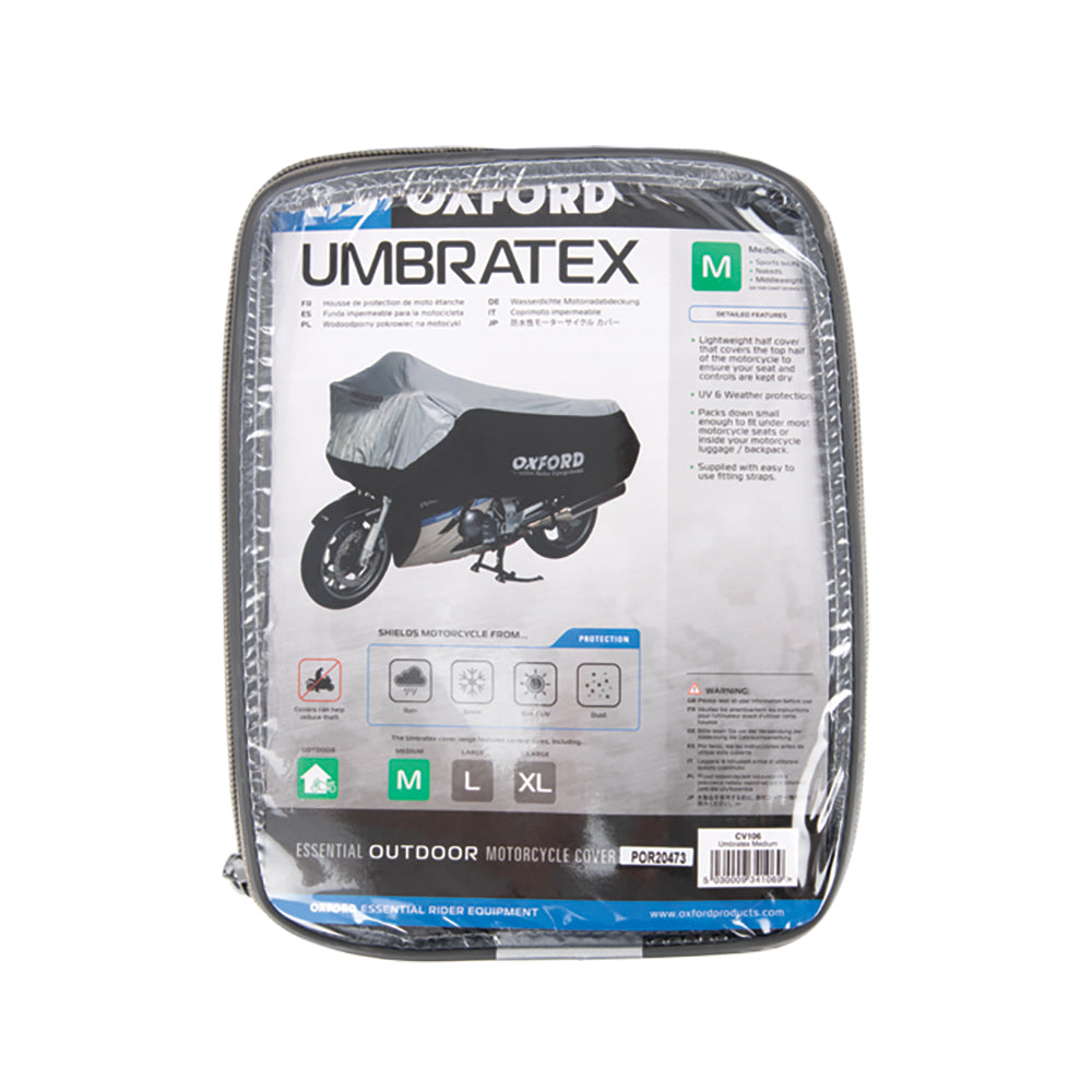 Oxford Umbratex Cover Black / Silver (Image 2) - ThrottleChimp