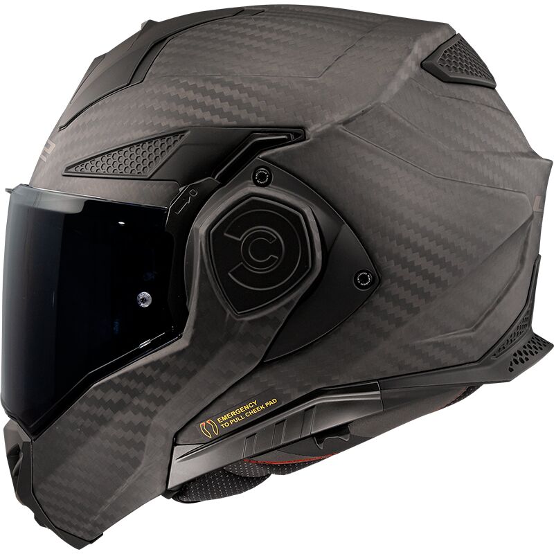 LS2 FF901 Advant X Carbon Flip-Up Helmet Solid Matt Carbon