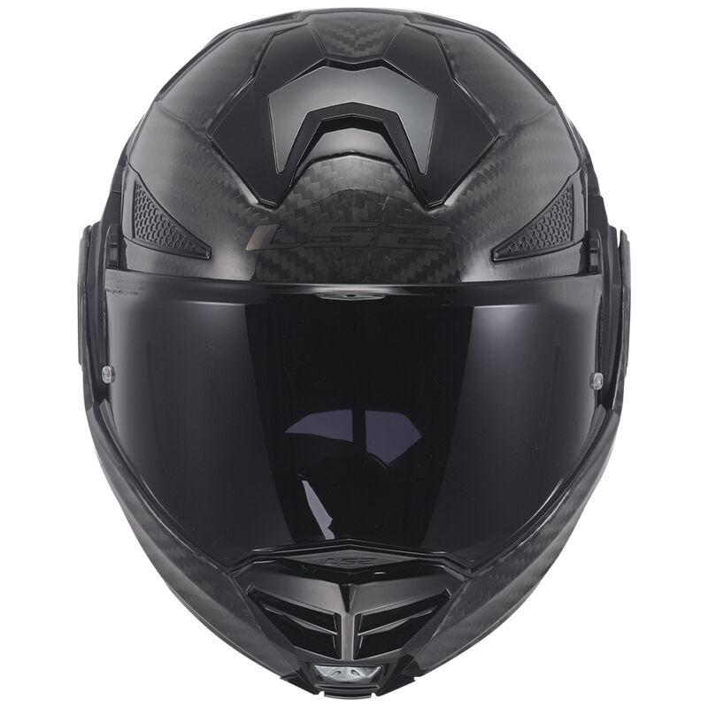 LS2 FF901 Advant X Carbon ECE 22.06 Flip-Up Helmet Solid Carbon (Image 3) - ThrottleChimp