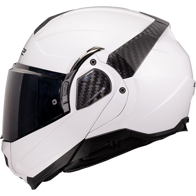 LS2 FF910 Advant 2 Flip-Up Helmet Solid White FREE 1 YEAR Returns, FREE UK Delivery | ThrottleChimp