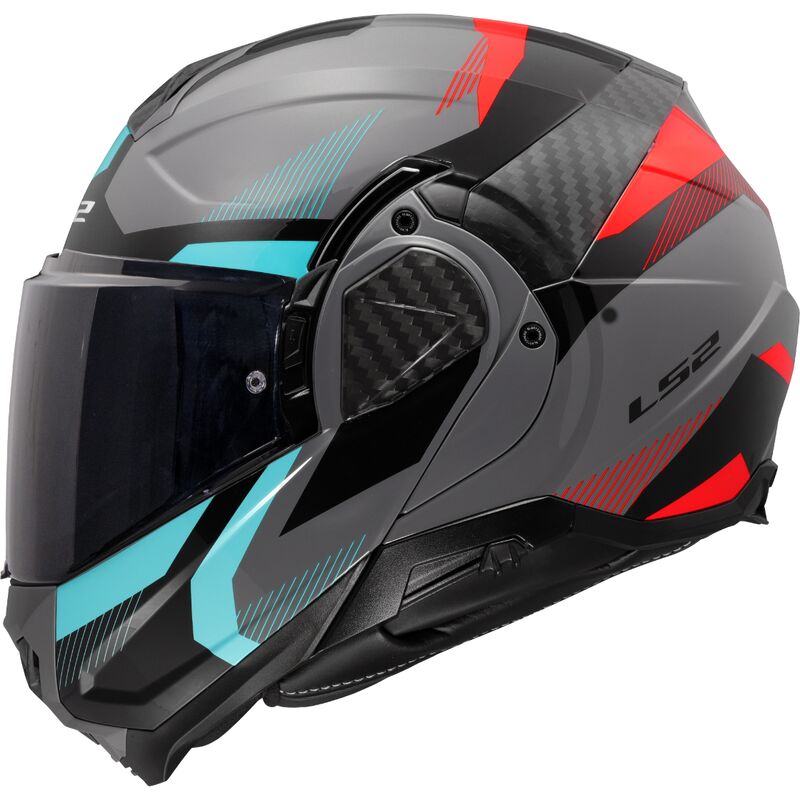 LS2 FF910 Advant 2 Flip-Up Helmet Triple Nardo Grey / Blue / Red FREE 1 YEAR Returns, FREE UK Delivery | ThrottleChimp