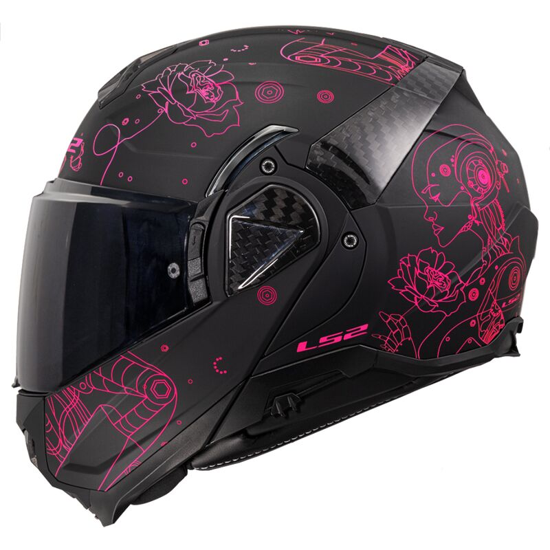 LS2 FF910 Advant 2 Flip-Up Helmet Sophia Black / Pink