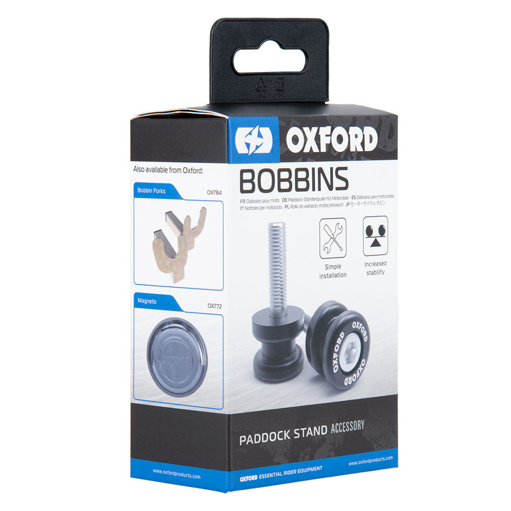 Oxford M12 Bobbins Black - 1.25 Thread (Image 2) - ThrottleChimp