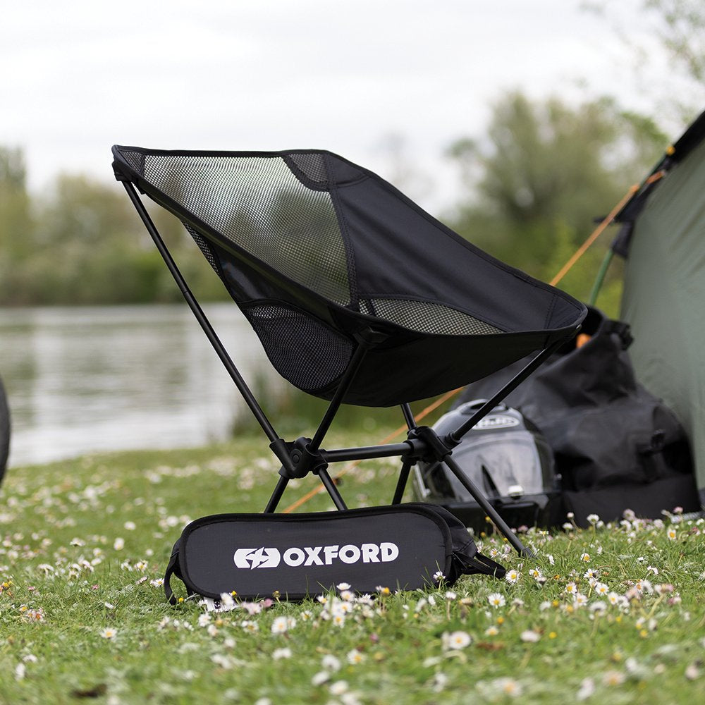 Oxford Camping Chair Black (Image 3) - ThrottleChimp