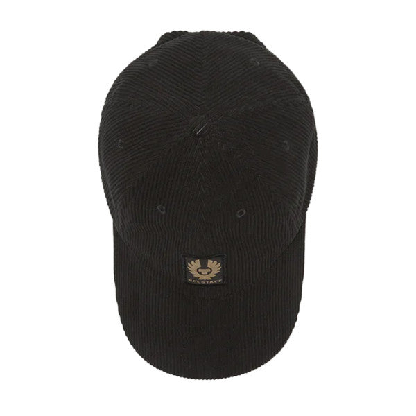 Belstaff Phoenix Patch Corduroy Cap Black FREE 1 YEAR Returns, FREE UK Delivery | ThrottleChimp