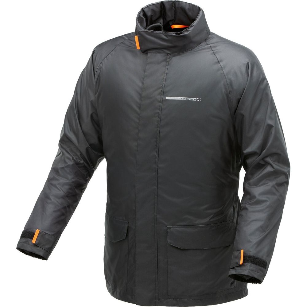 Tucano Urbano Diluvio Day Hydroscud Rain Jacket Black - ThrottleChimp