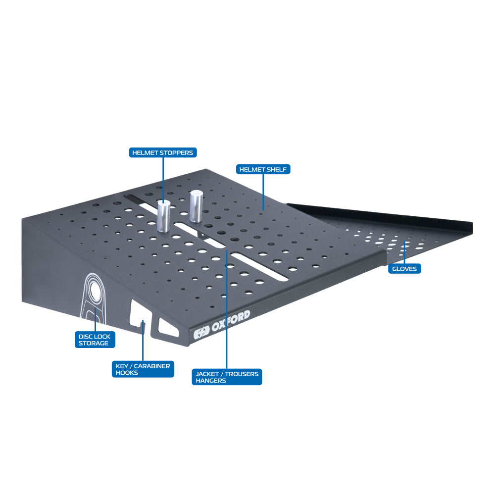 Oxford Zero-G Gear Tidy Storage System Grey (Image 2) - ThrottleChimp